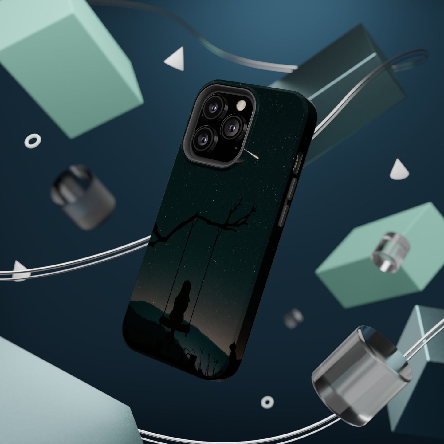 Dreamy Night Sky Tough Magnetic Phone Cases Unique Celestial Design for Iphone