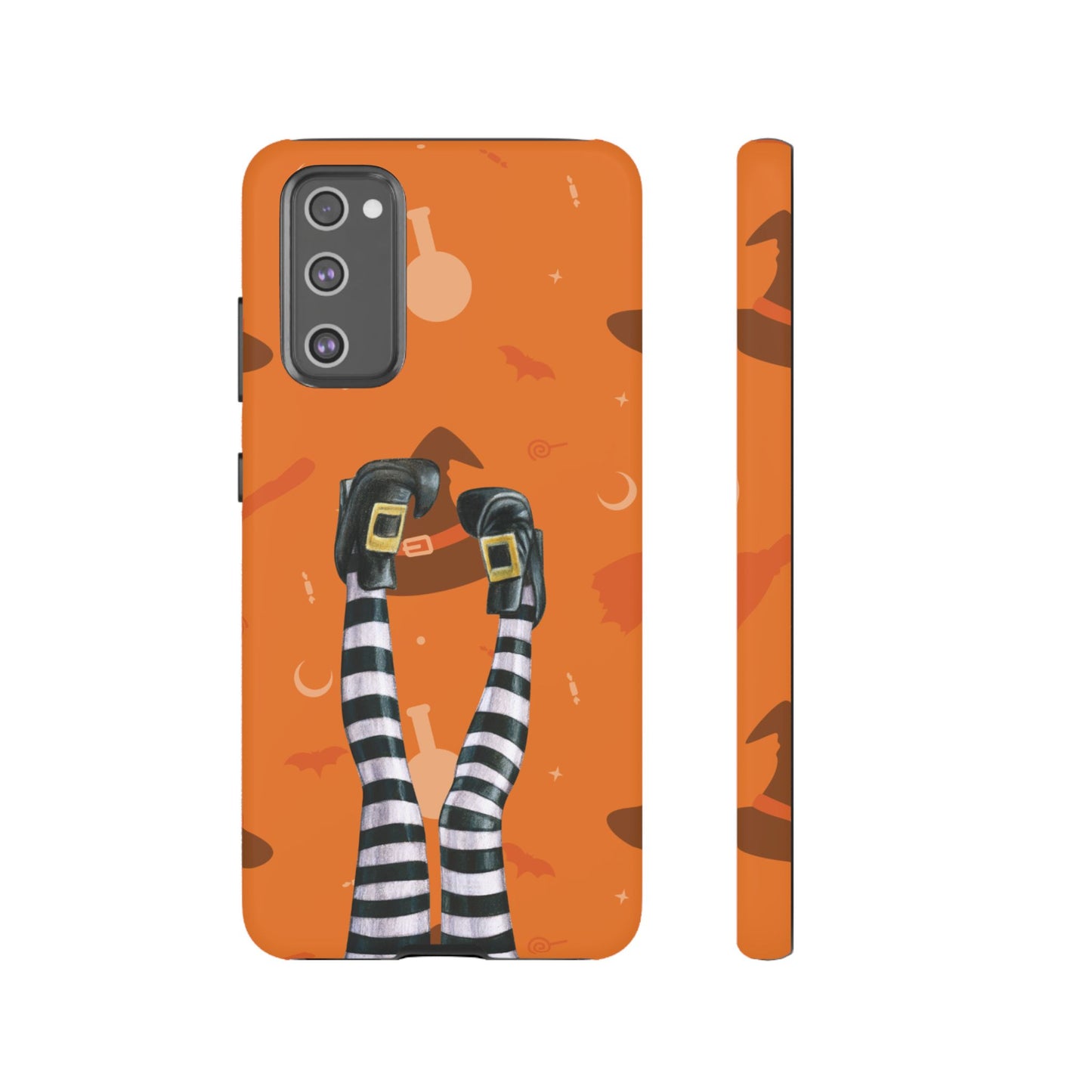 Halloween Phone Case, Spooky Design, Witch Legs for Samsung