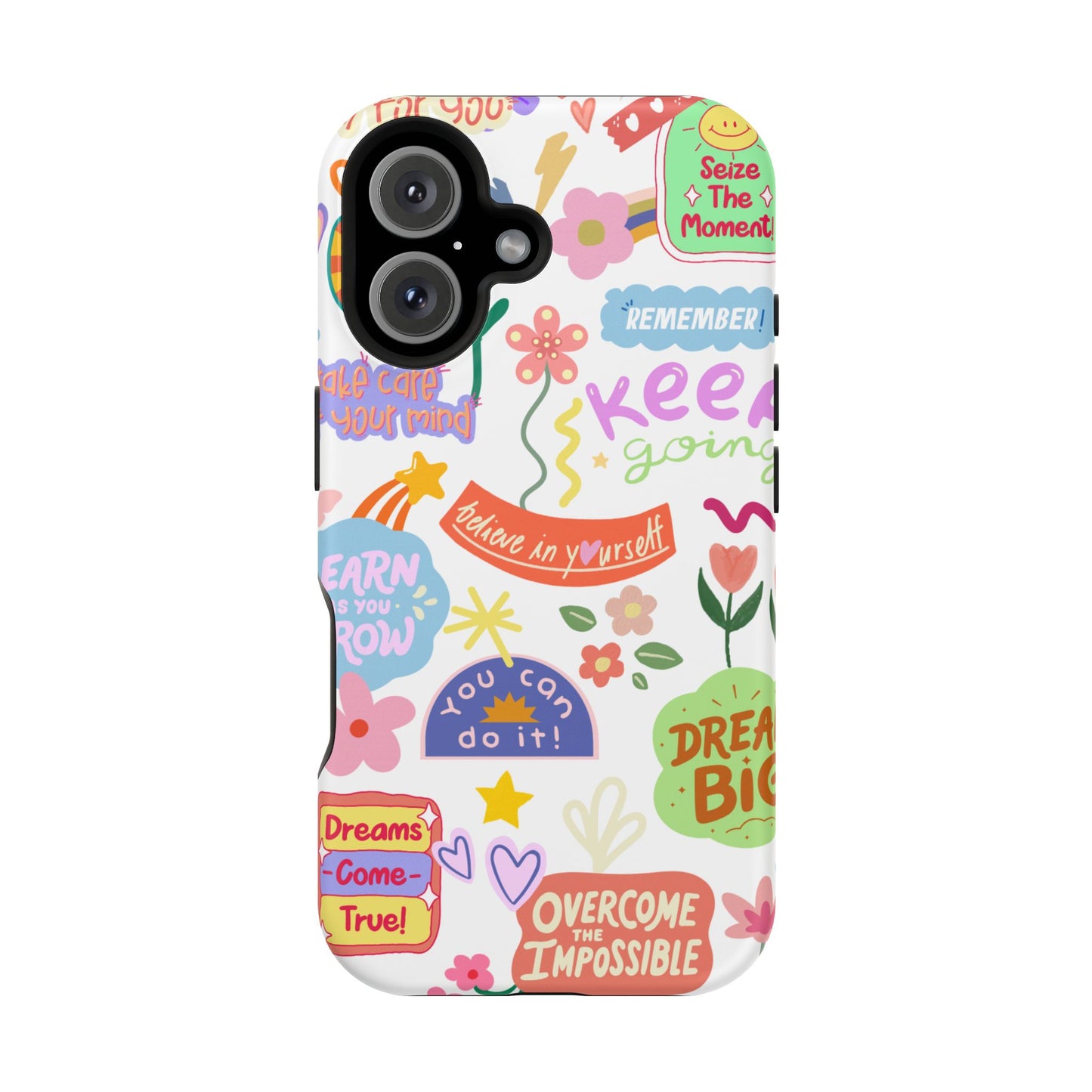 Inspirational, Motivational Phone Case, Cute Floral, Confidence Case, Gift for Her, Positive Vibes