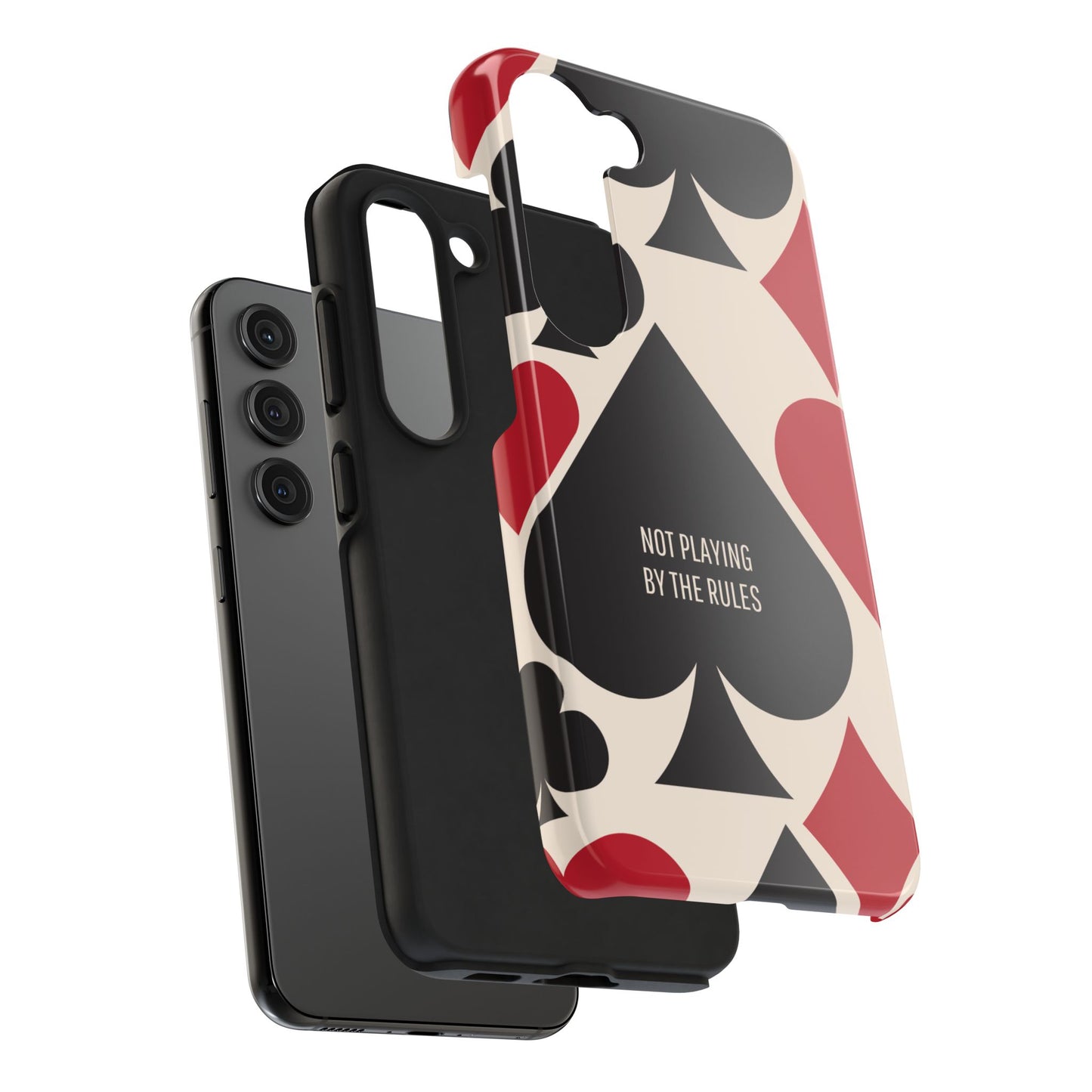 Bold Playing Card Tough Phone Case - Not Playing by the Rules