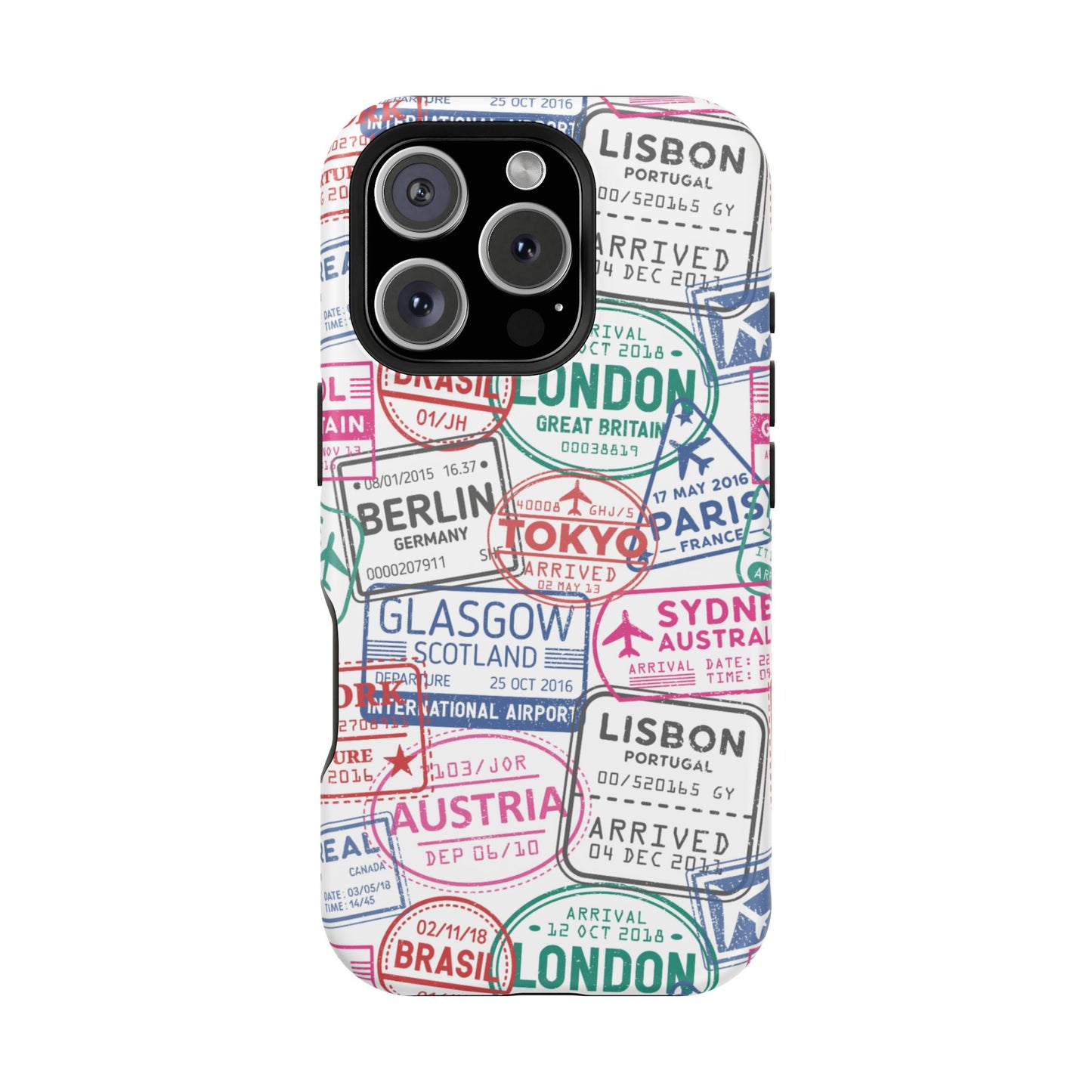 Travel-Inspired, Passport, Travelers, Adventure Stamp, Unique MAGNETIC Phone Case