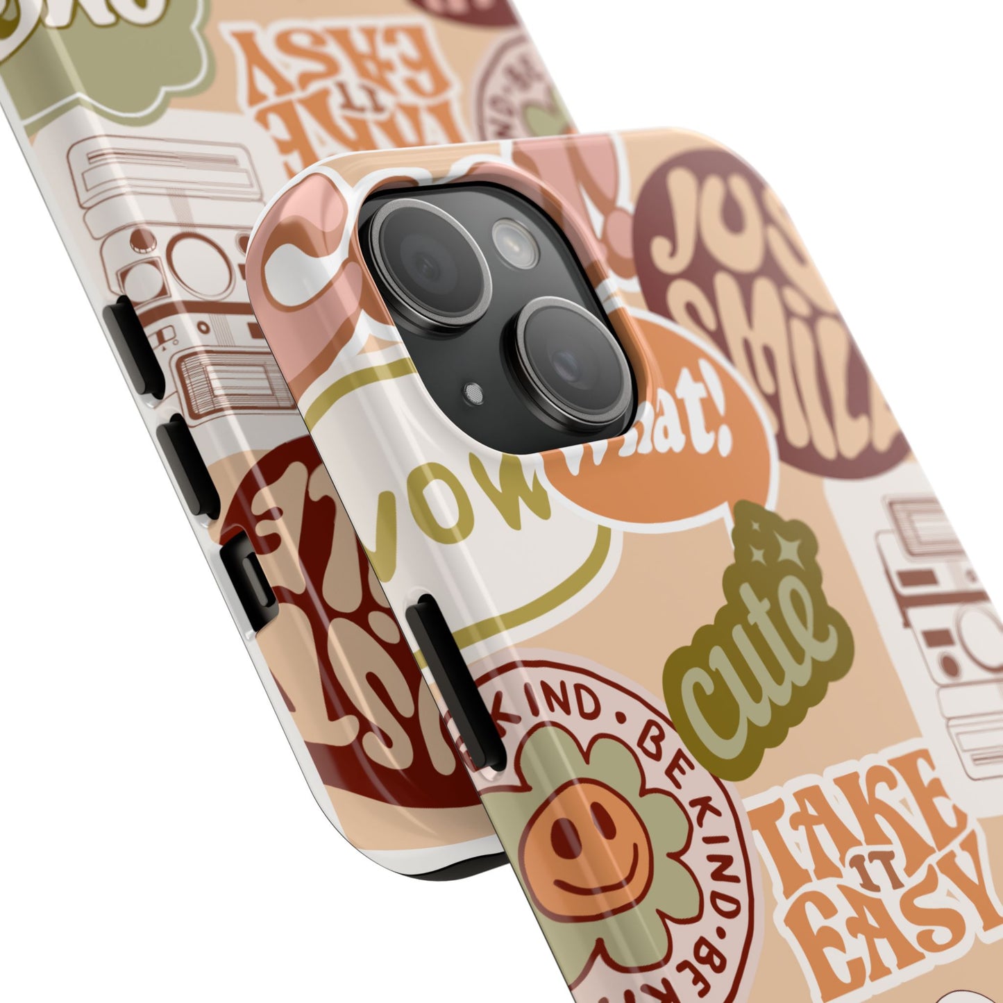 Vibrant, Positive Affirmation Sticker Phone Cases, Cute for Teens, Fun Ideas, Everyday Use