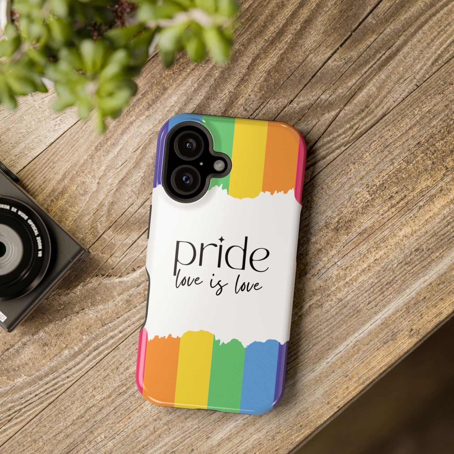 Pride - Love is Love, LGBTQ+, Rainbow Tough Phone Case