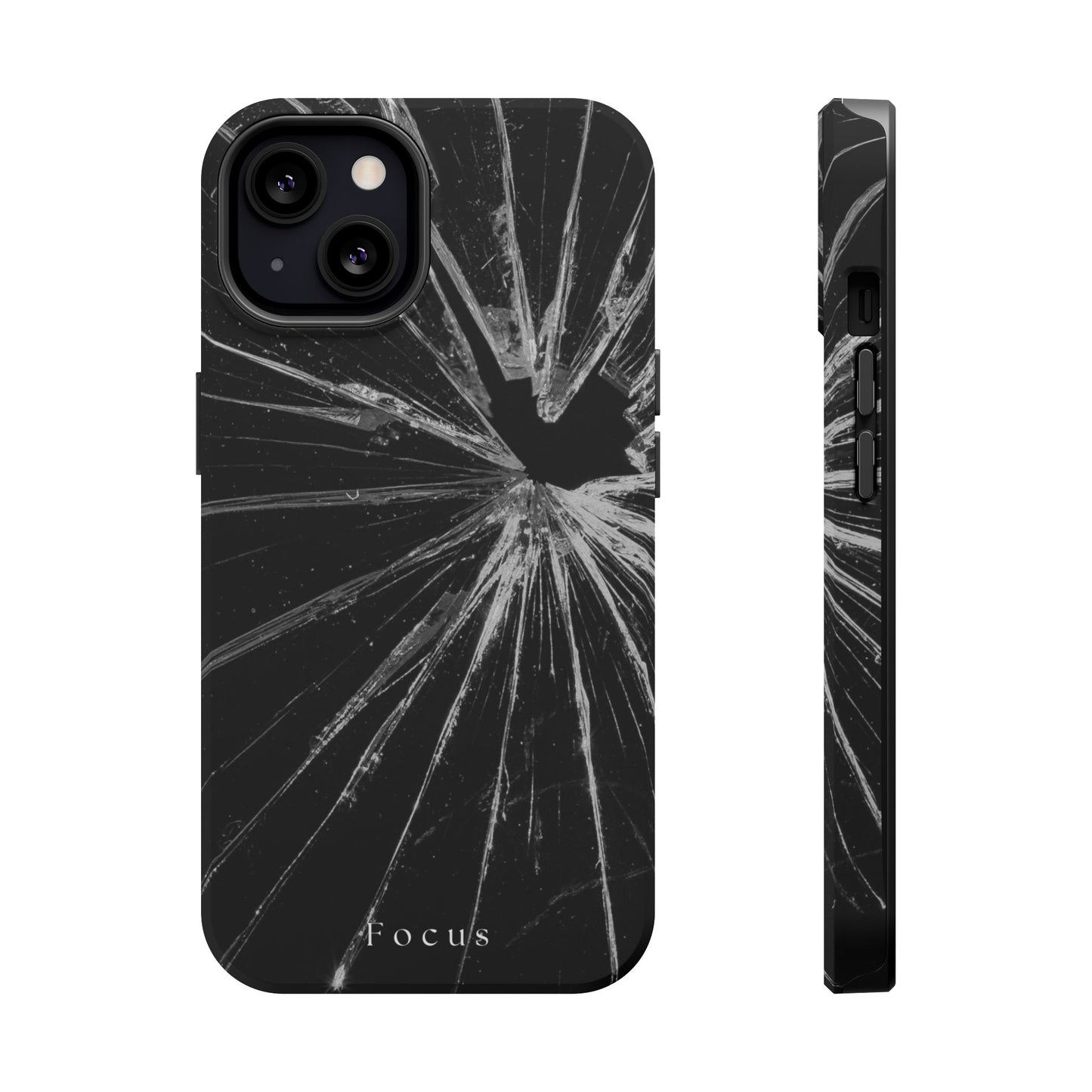 Durable Magnetic FOCUS Broken Glass Stylish Tough Case