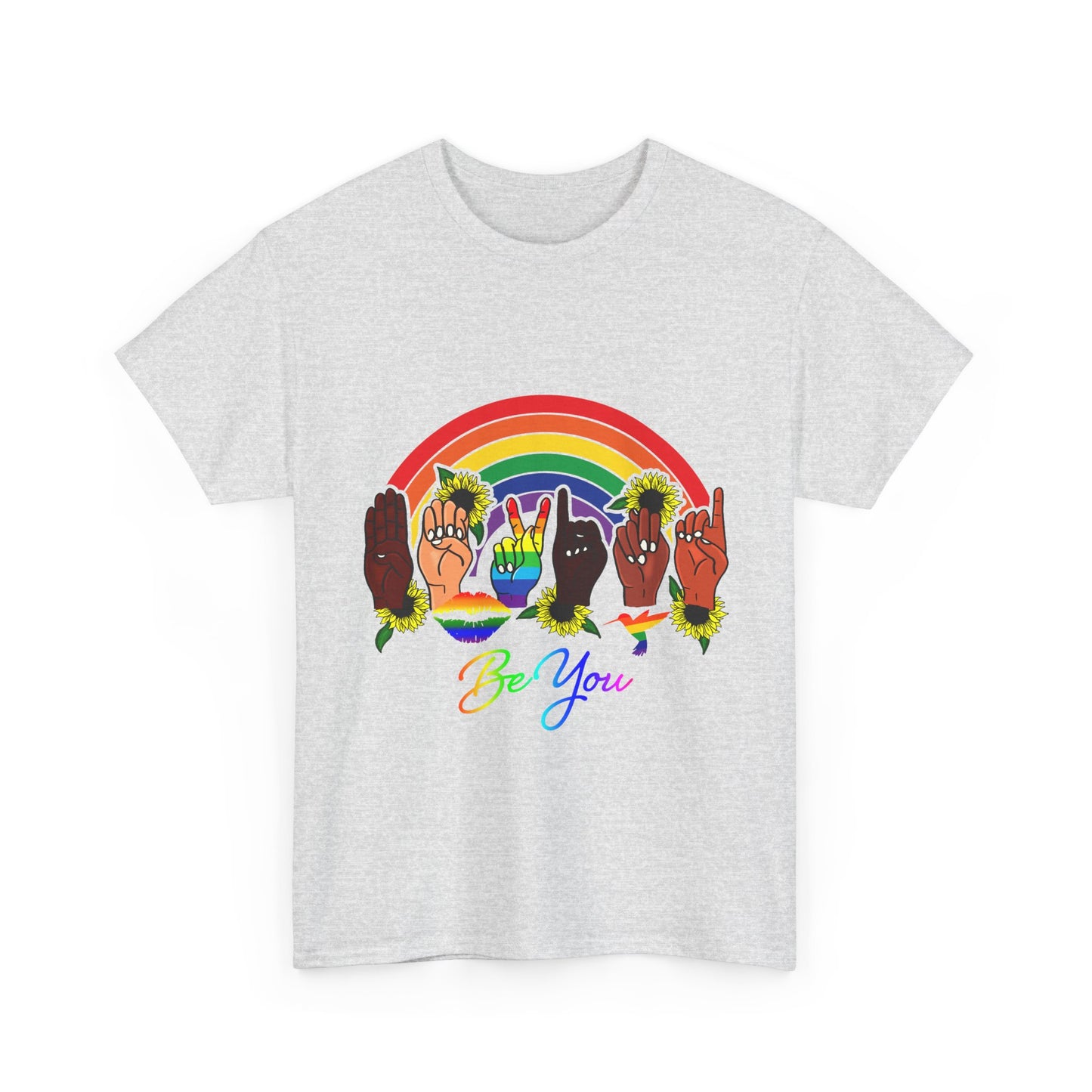 Be You Rainbow Hands Unisex Cotton Tee