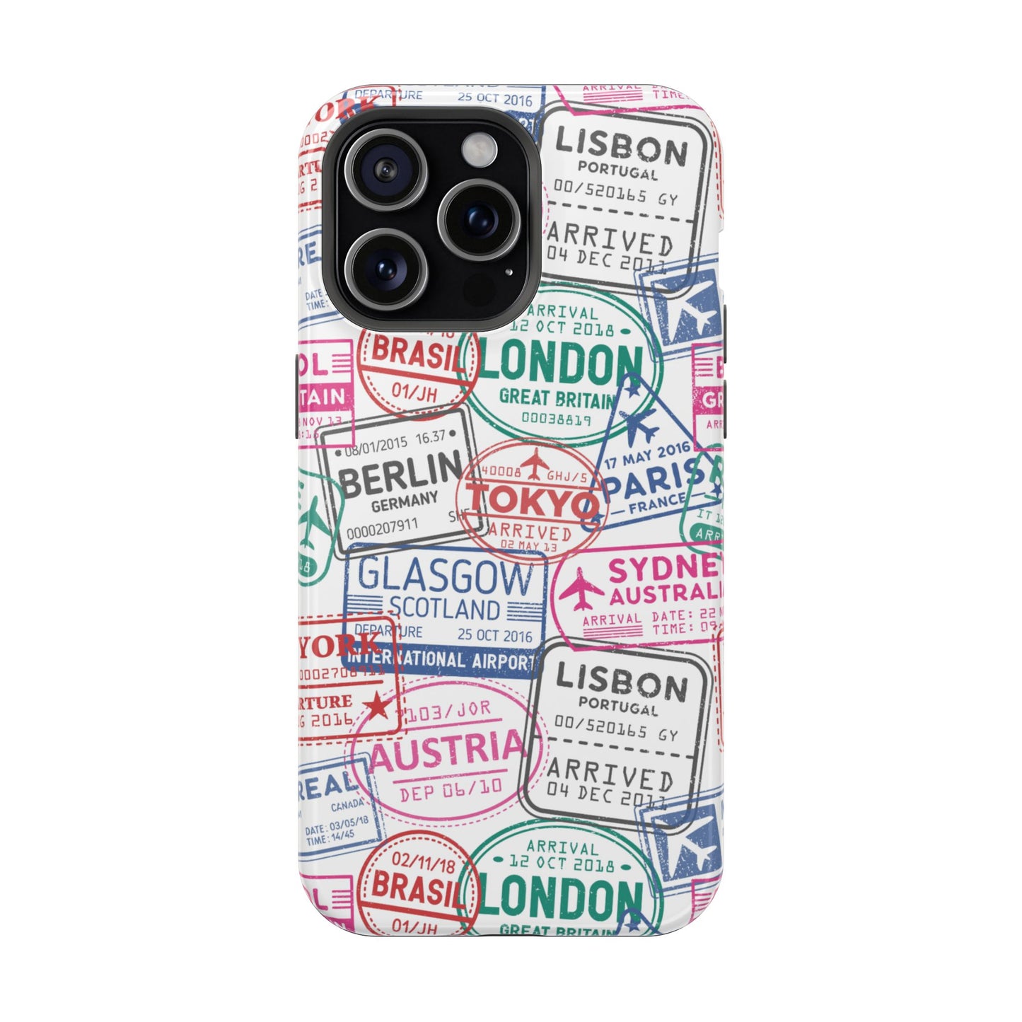 Travel-Inspired, Passport, Travelers, Adventure Stamp, Unique MAGNETIC Phone Case