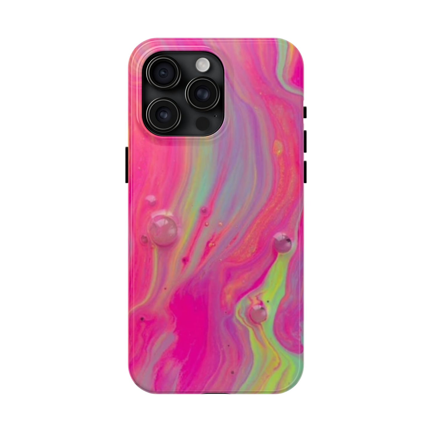 Colorful Swirl Futuristic Tough Phone Case, Stylish Durable Cover for Iphone