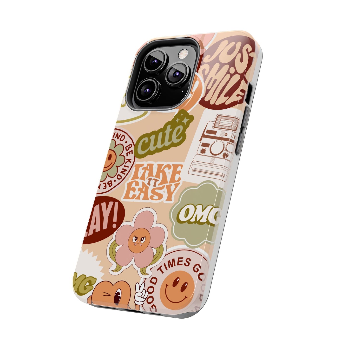 Vibrant, Positive Affirmation Sticker Phone Cases, Cute for Teens, Fun Ideas, Everyday Use