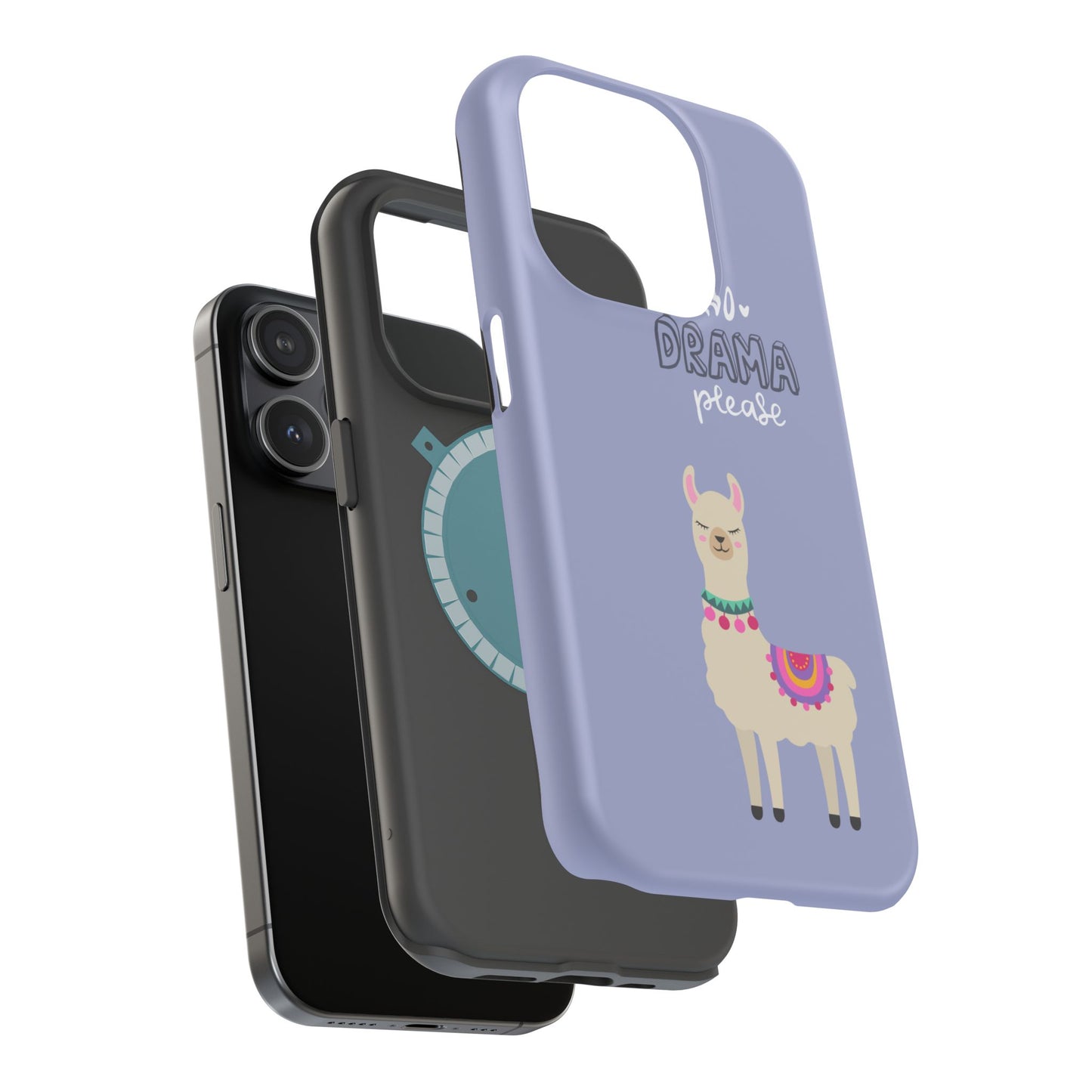 Cute Llama - No Drama MAGNETIC Tough Phone Case
