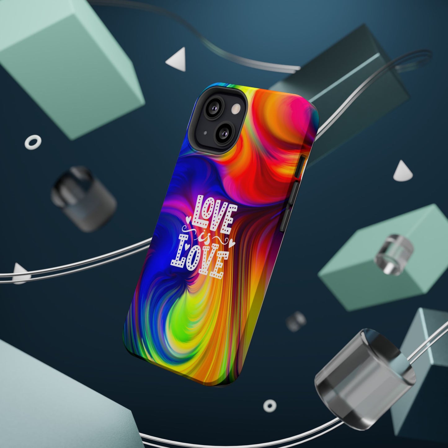 LOVE IS LOVE Colorful Love, Pride Tough Phone Case