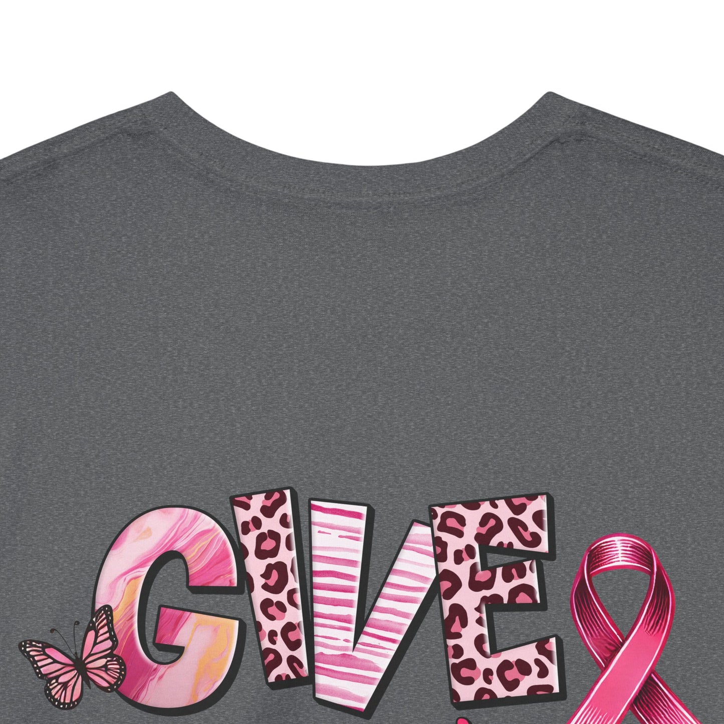 Breast Cancer Awareness Tee - "Give Cancer the Boot" Unisex Cotton Shirt