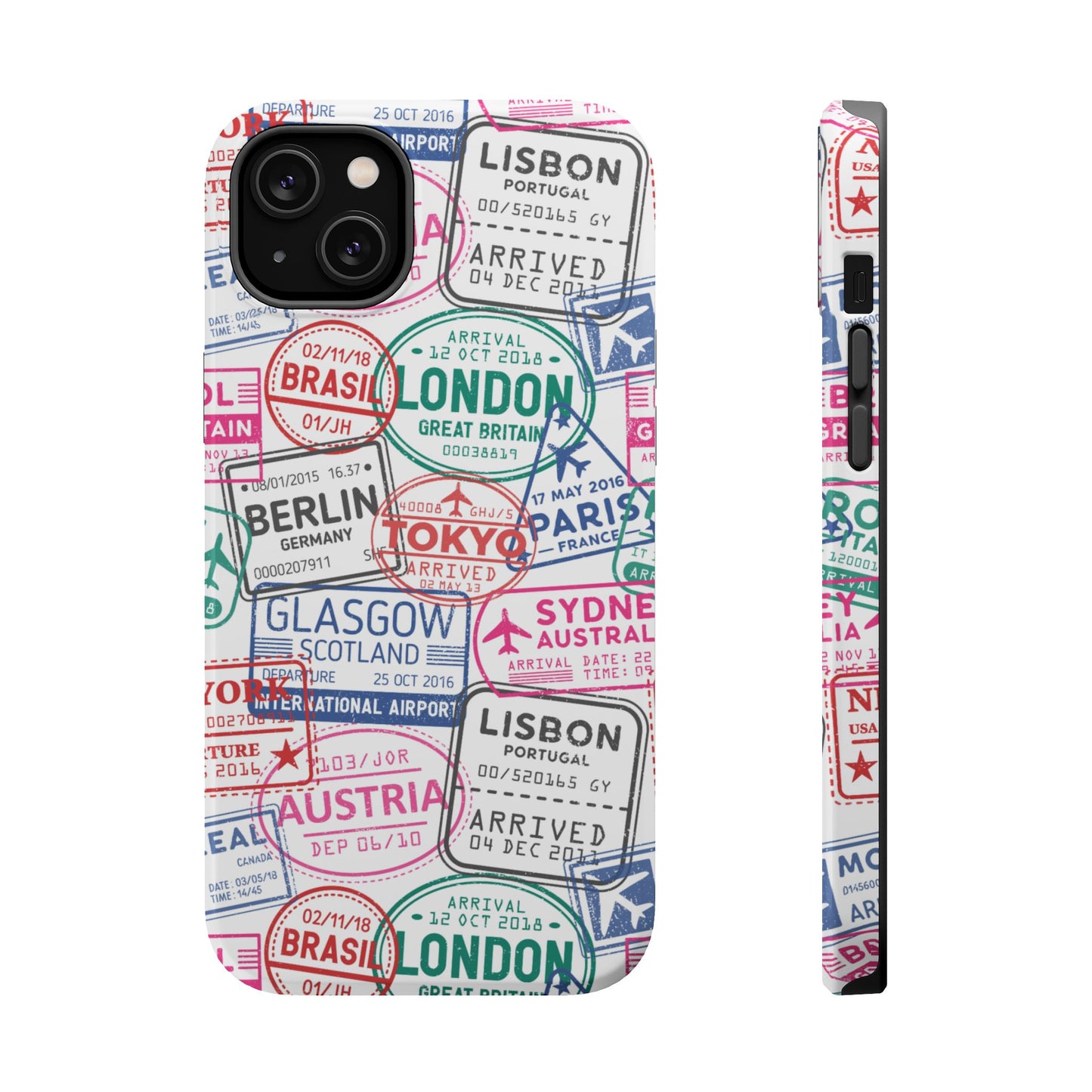 Travel-Inspired, Passport, Travelers, Adventure Stamp, Unique MAGNETIC Phone Case