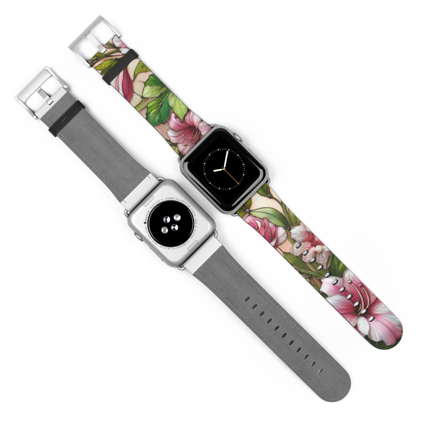 Floral Watch Band - Vibrant Bloom Design for Smartwatches