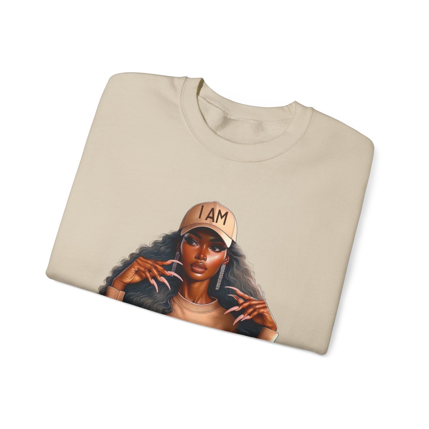 Empowered Statement Crewneck Sweatshirt - 'I AM ENOUGH' Design