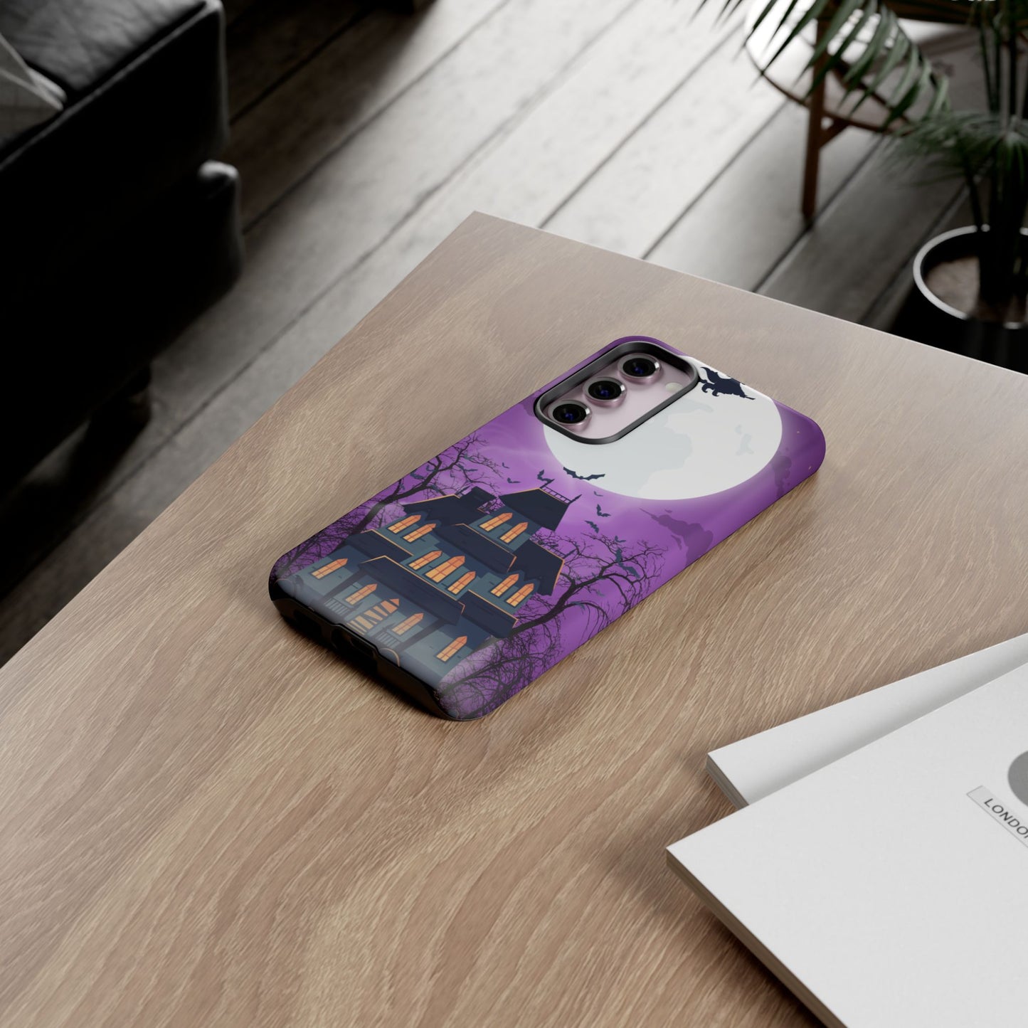 Halloween Haunted, Spooky House, Witchy Vibe Phone Case for Samsung