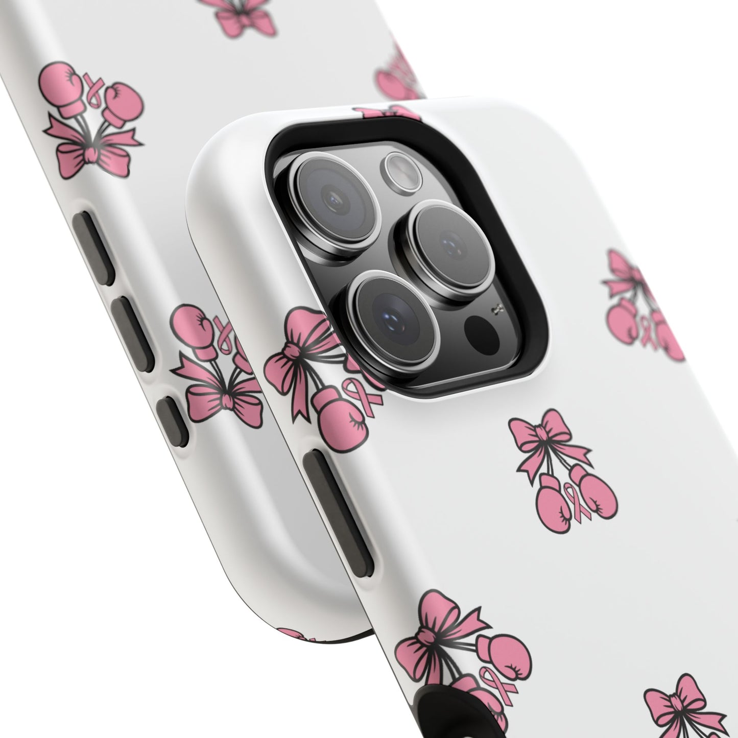 Warrior Bow Pink Magnetic Phone Case, Support Breast Cancer Awareness, Gift for Cancer Fighters for Iphone