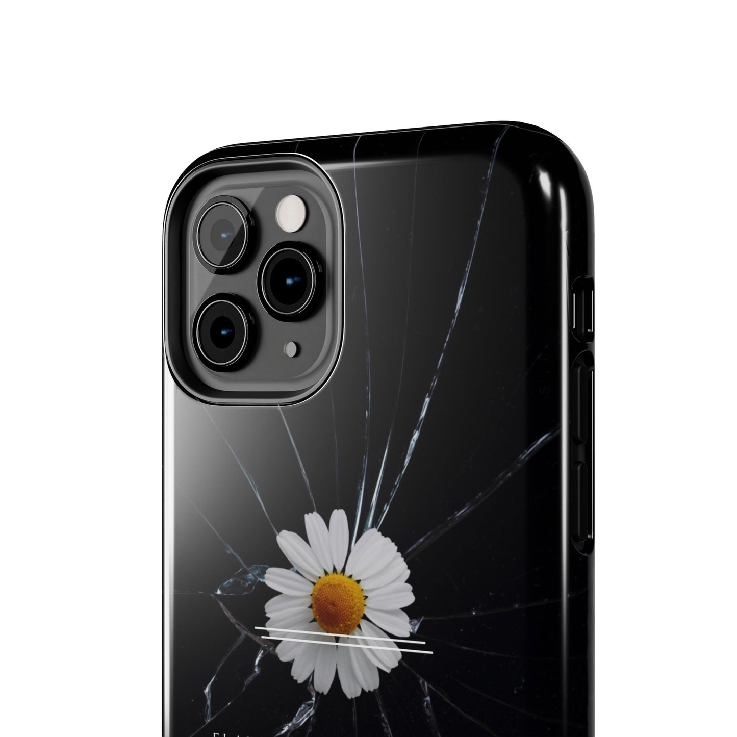 Flawed But Still Worthy Phone Case - Tough Cases, Inspirational Gift, Floral Design, Self-Love