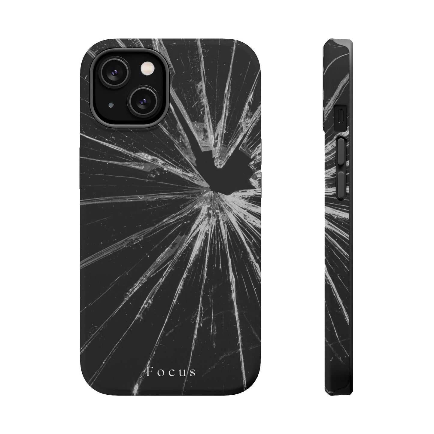 Durable Magnetic FOCUS Broken Glass Stylish Tough Case