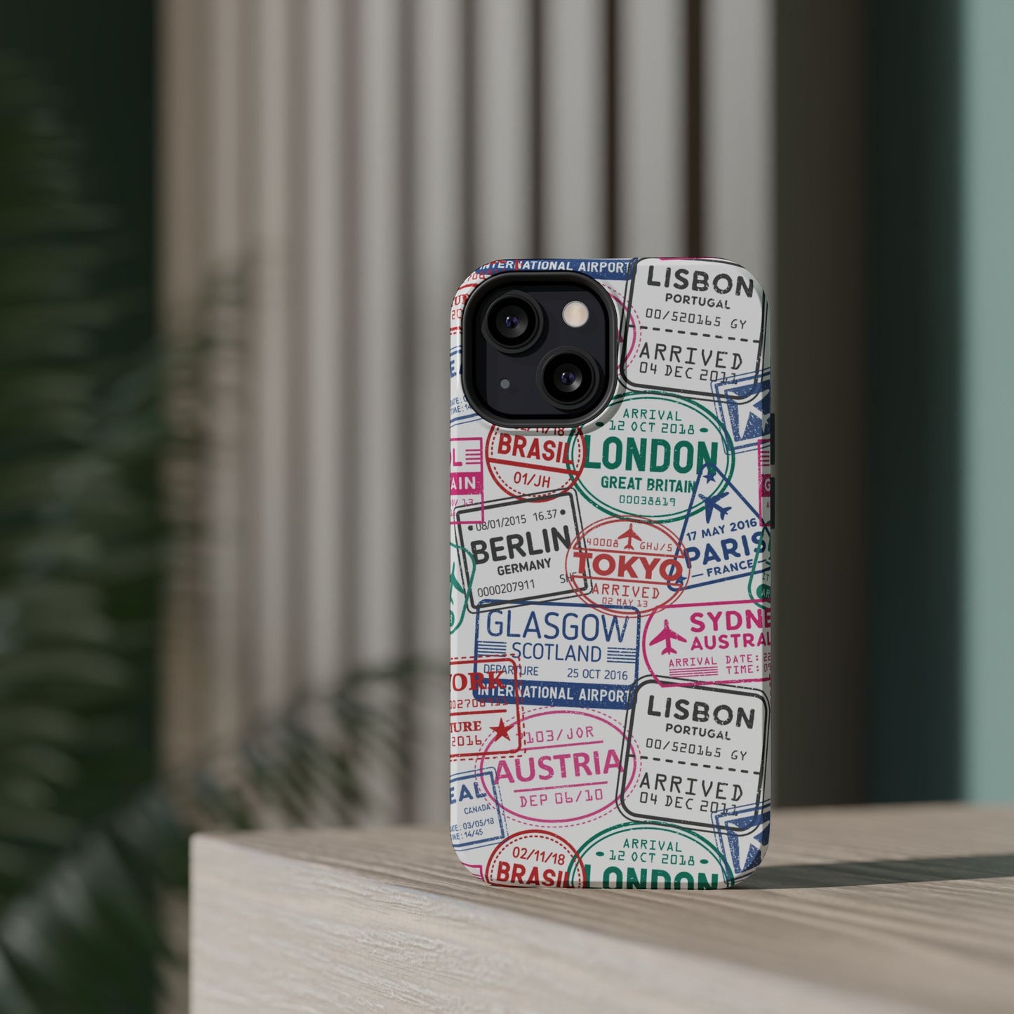 Travel-Inspired, Passport, Travelers, Adventure Stamp, Unique MAGNETIC Phone Case