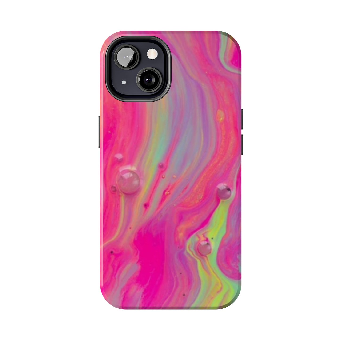 Colorful Swirl Futuristic Tough Phone Case, Stylish Durable Cover for Iphone