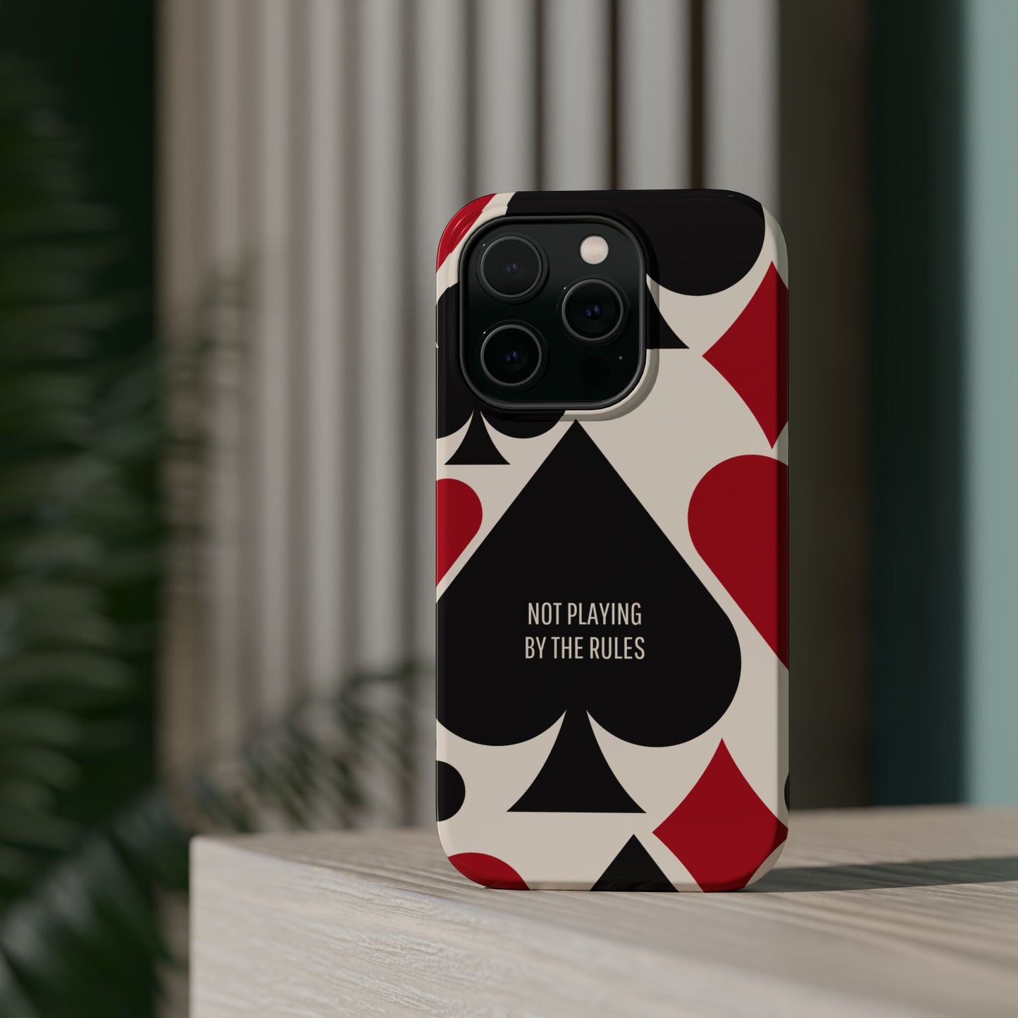Bold Playing Card Tough Phone Case - Not Playing by the Rules for Iphone