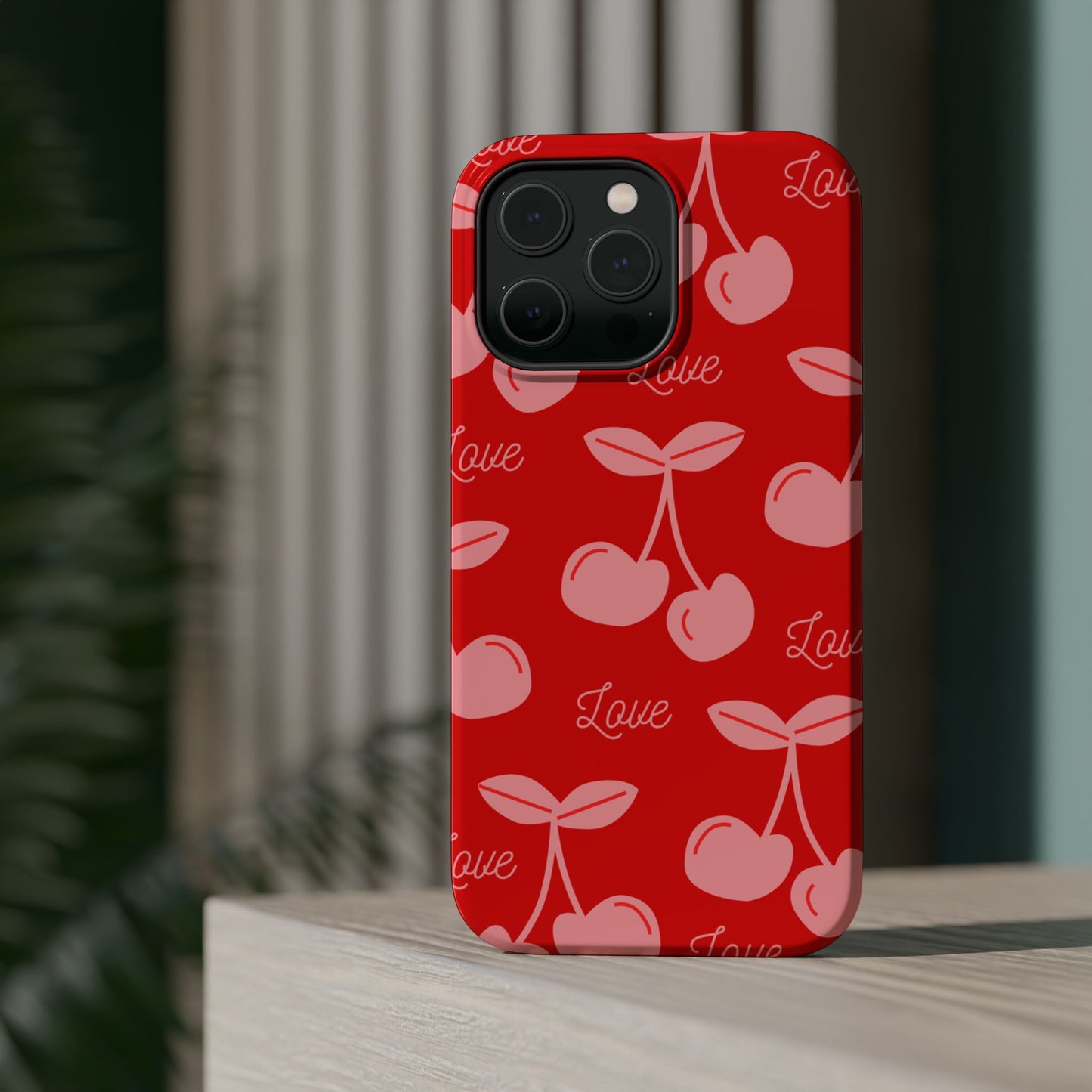 Cherry Love MAGNETIC Tough Cases, Cute Protection, Gift for Her, Valentine's Day