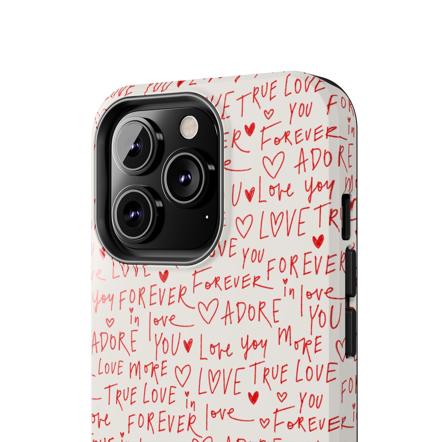 Love Hearts Tough Case for iPhone, Cute Heart Design, Adore You Case, True Love Protection