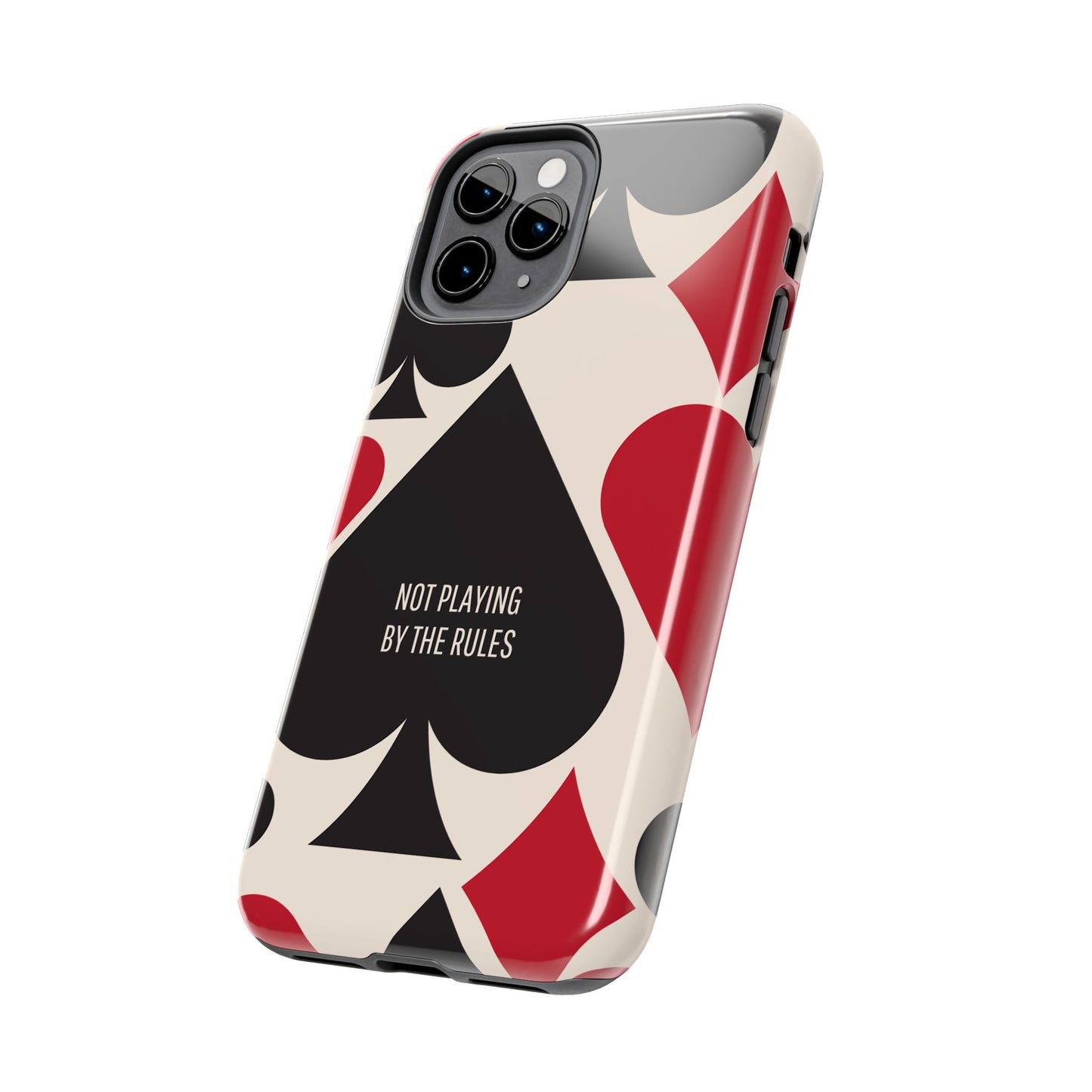 Bold Playing Card Tough Phone Case - Not Playing by the Rules