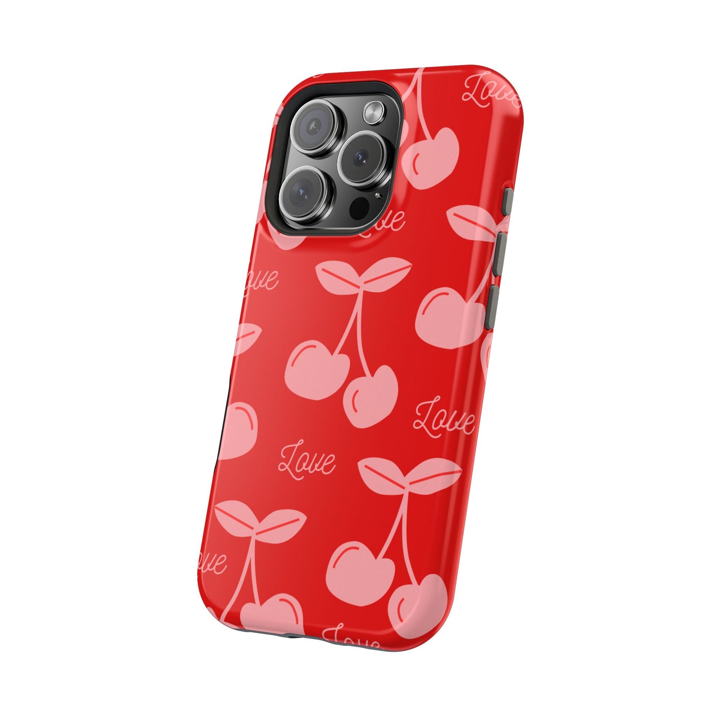 Cherry Love MAGNETIC Tough Cases, Cute Protection, Gift for Her, Valentine's Day