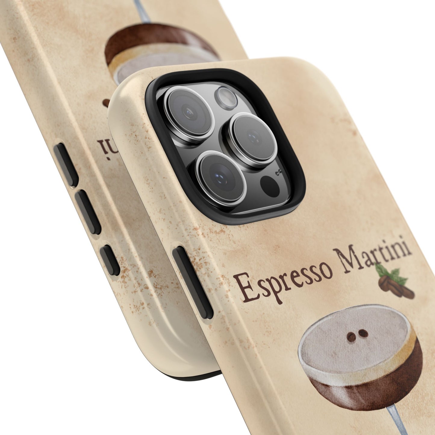 Espresso Martini Tough Phone Cases | Stylish Drink Design | Unique Gift for Cocktail Lovers | Perfect for Any Occasion