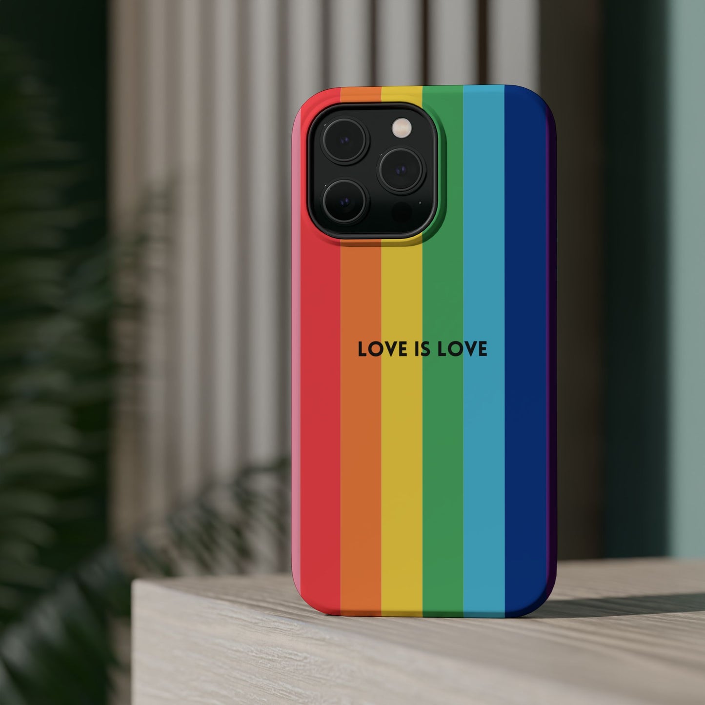 lOVE IS LOVE- Rainbow, LGBTQ+ Pride MAGNETIC Phone Case