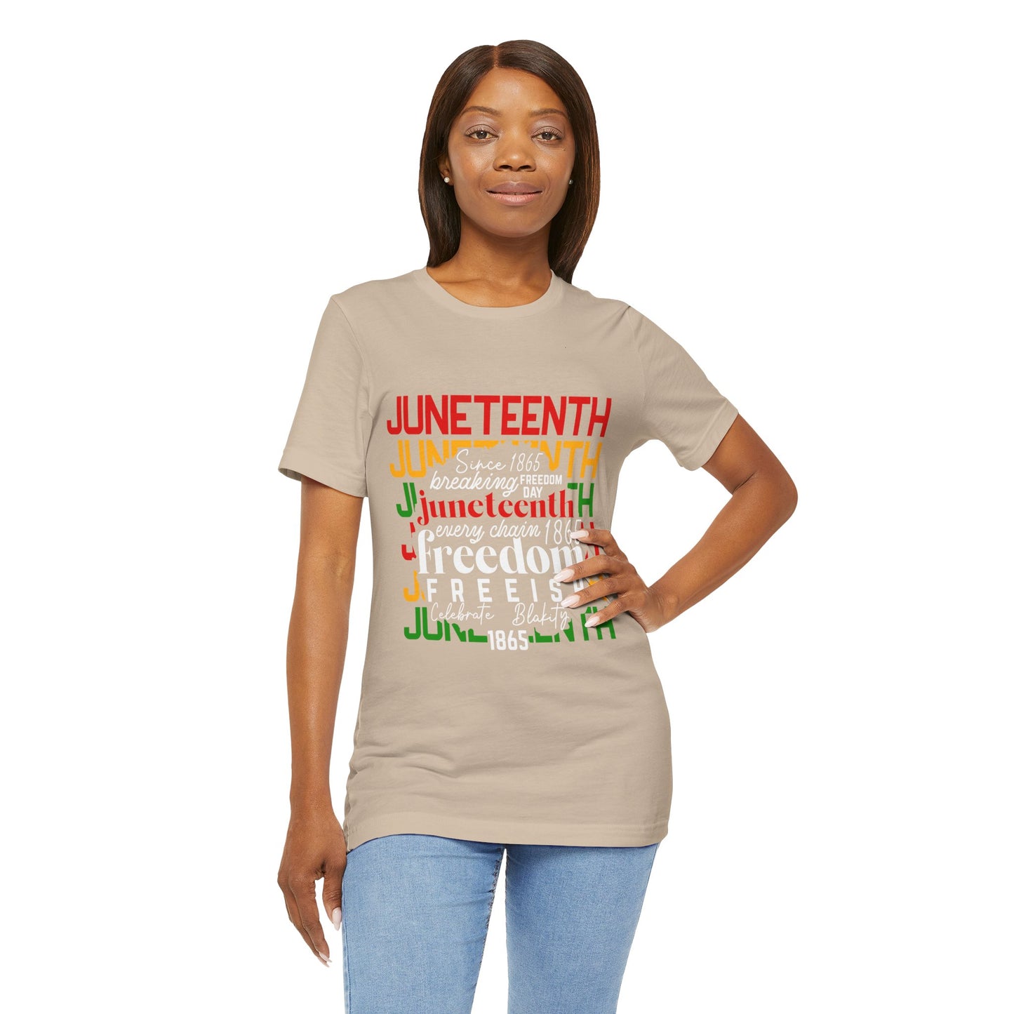 Juneteenth Freedom Unisex Tee, Trendy Black History Month Shirt, Celebrate Freedom, Gift for Activists, Comfy Everyday Wear
