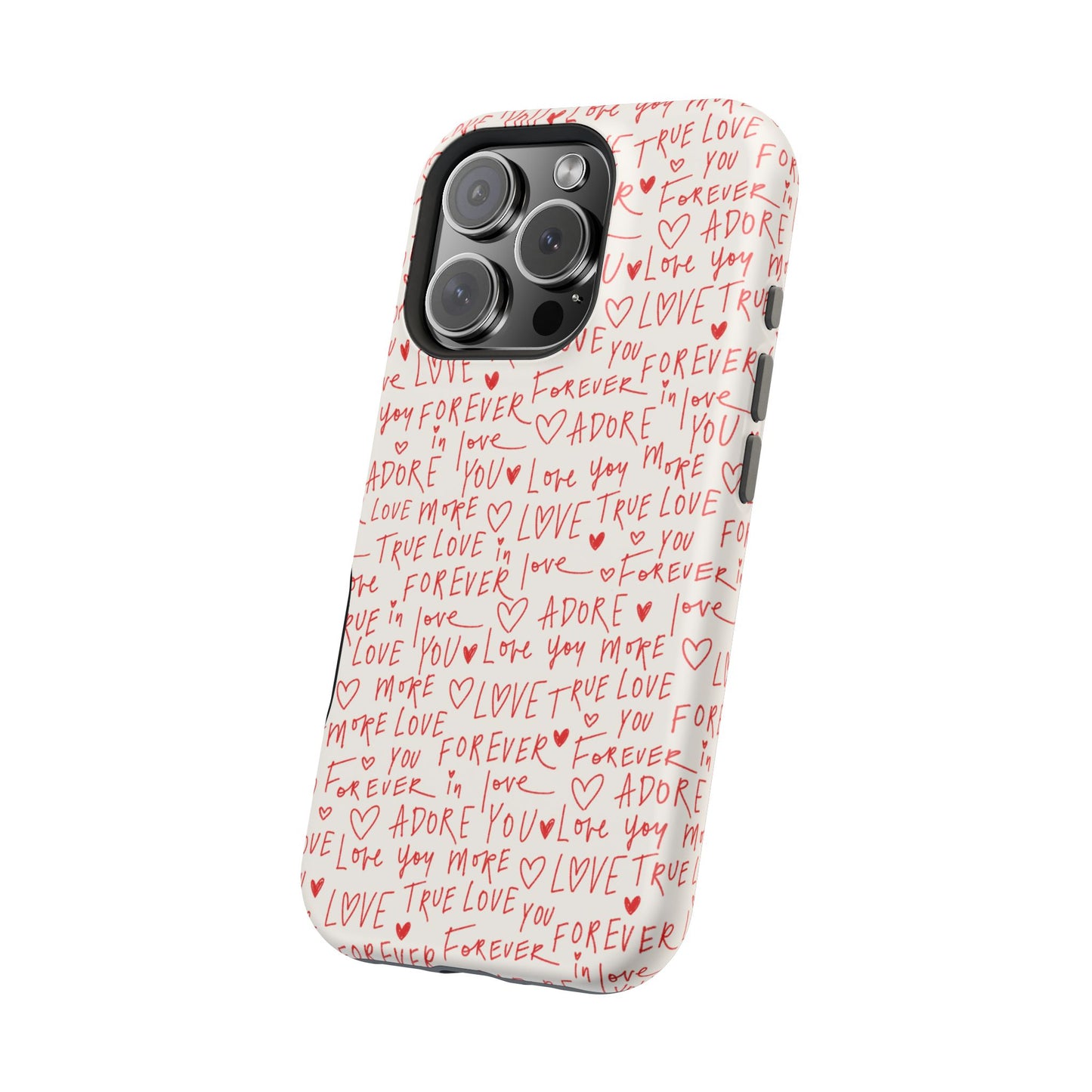 Love Hearts MAGNETIC Tough Case for iPhone, Cute Heart Design, Adore You Case, True Love Protection