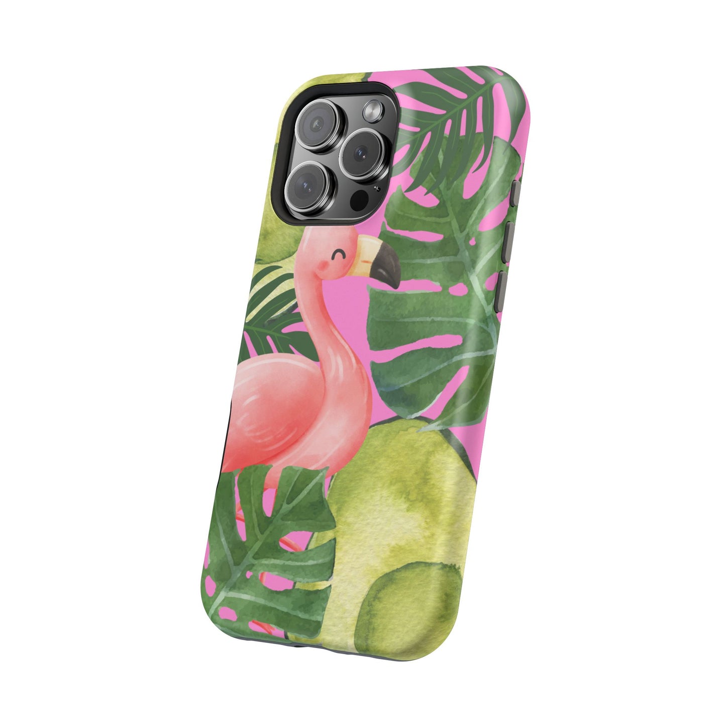 Tropical Flamingo, Cute, Summer Vibes MAGNETIC Tough Phone Case