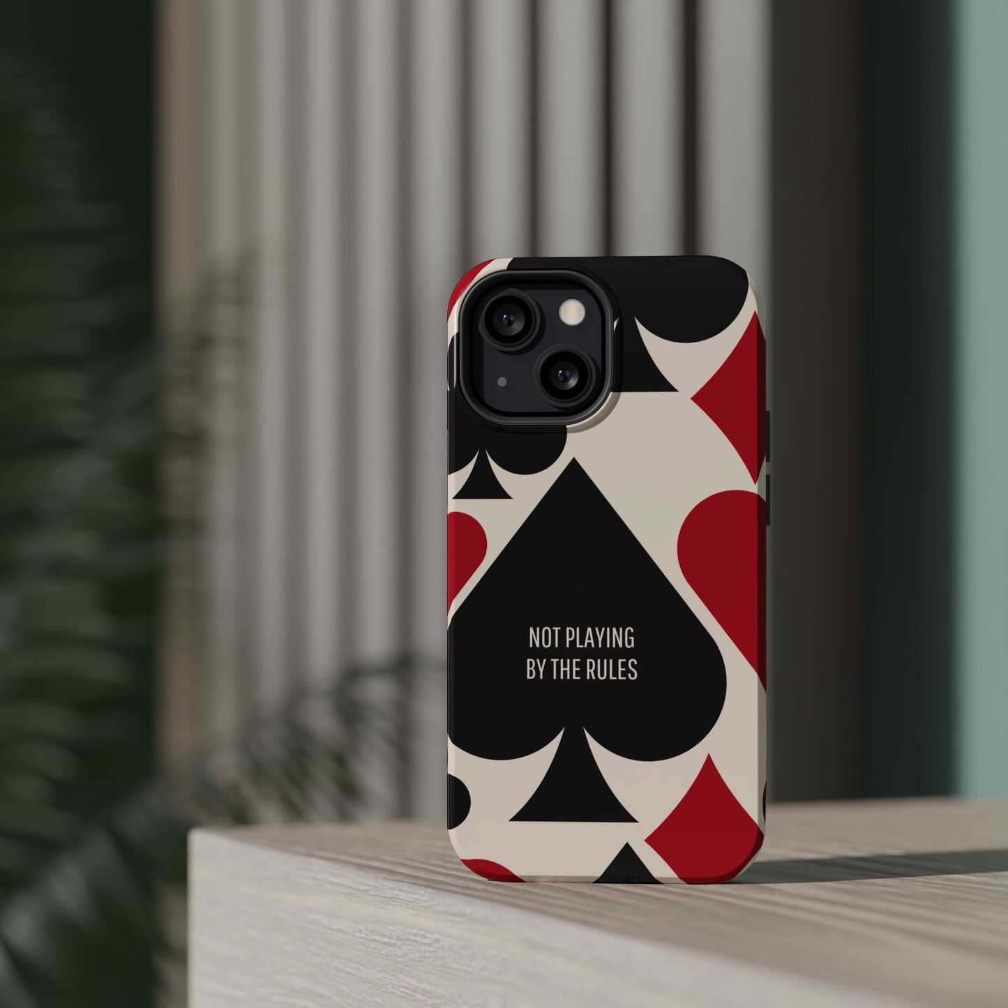 Bold Playing Card Tough Phone Case - Not Playing by the Rules for Iphone