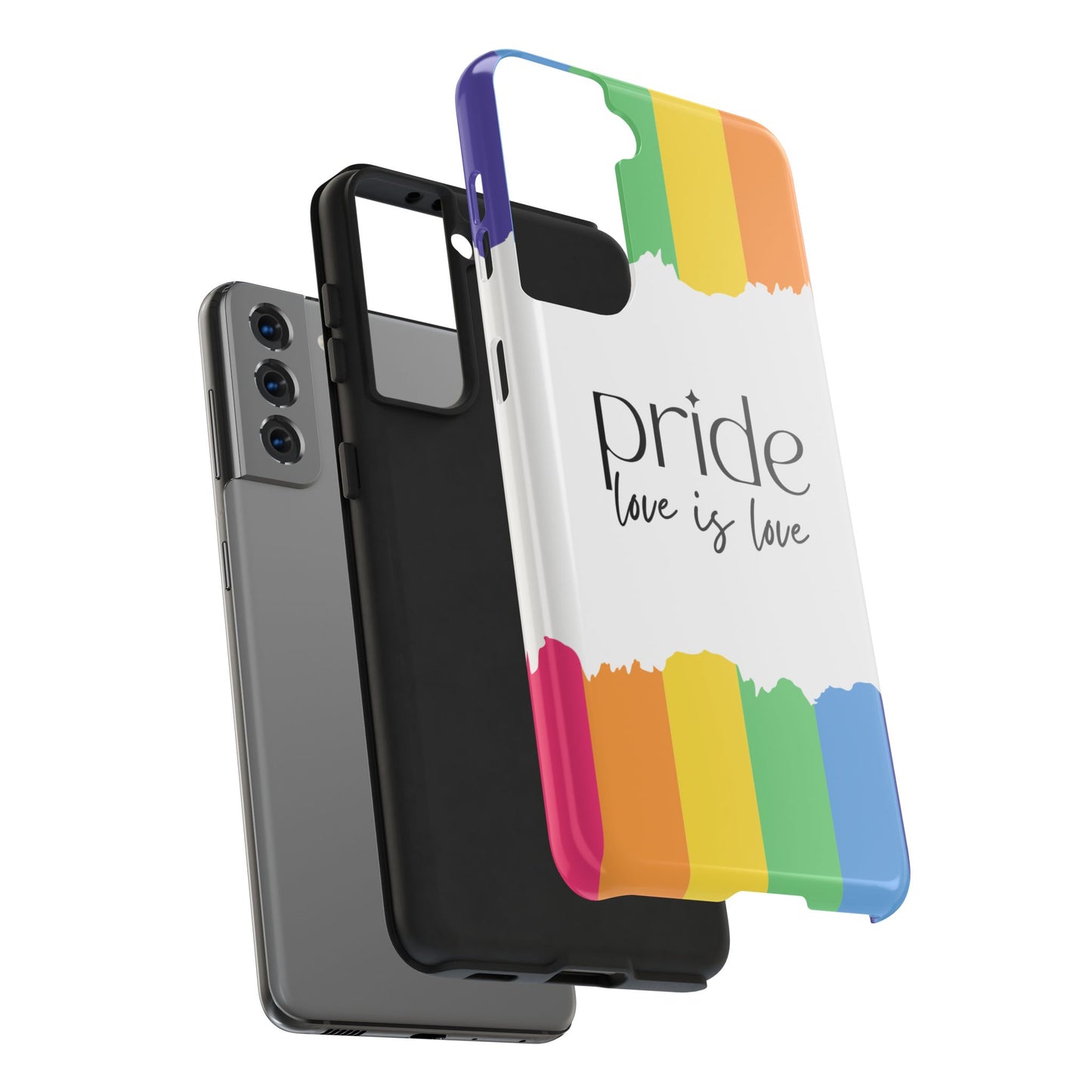 Pride - Love is Love, LGBTQ+, Rainbow Tough Phone Case