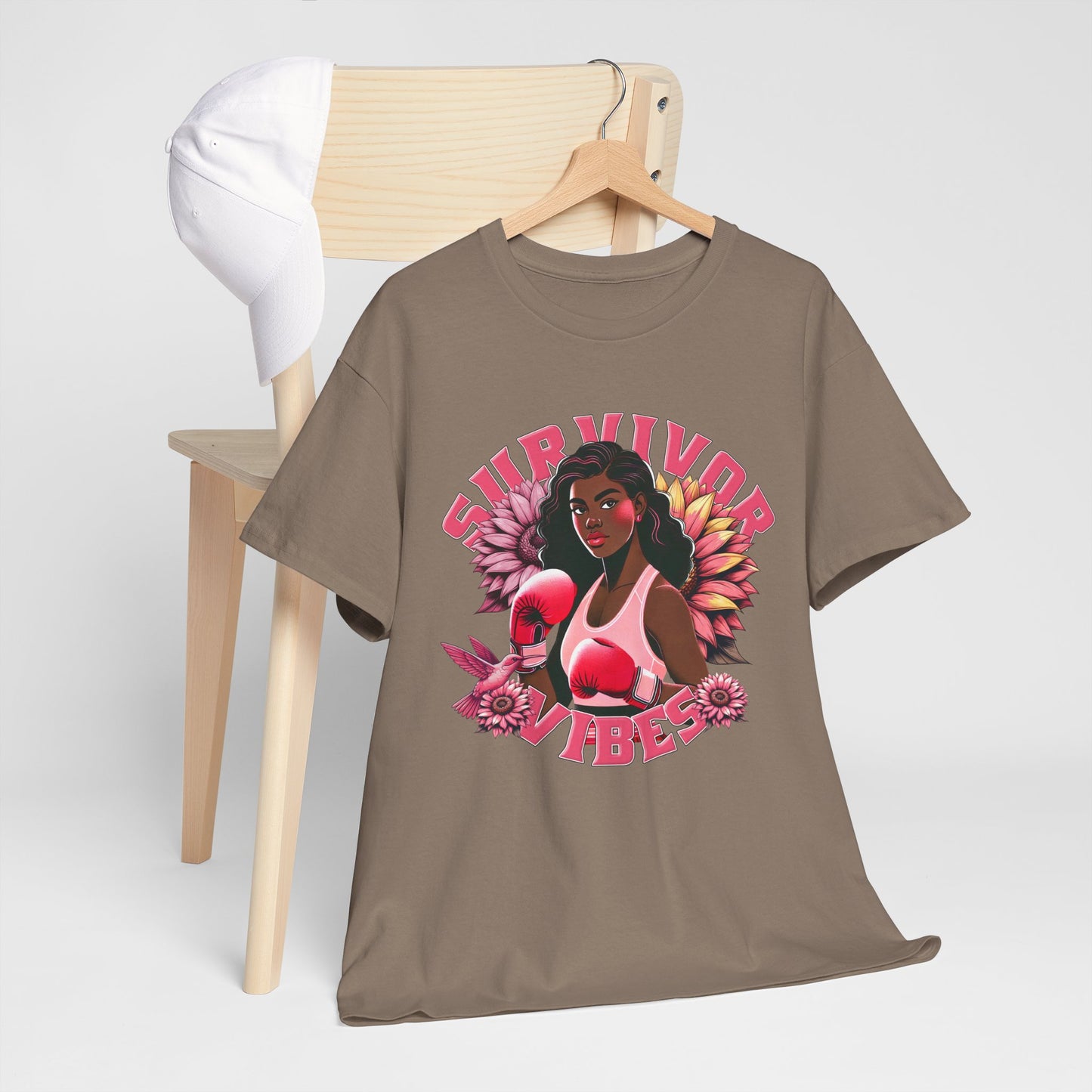 Survivor Vibes Unisex Tee - Empowering Breast Cancer T-Shirt