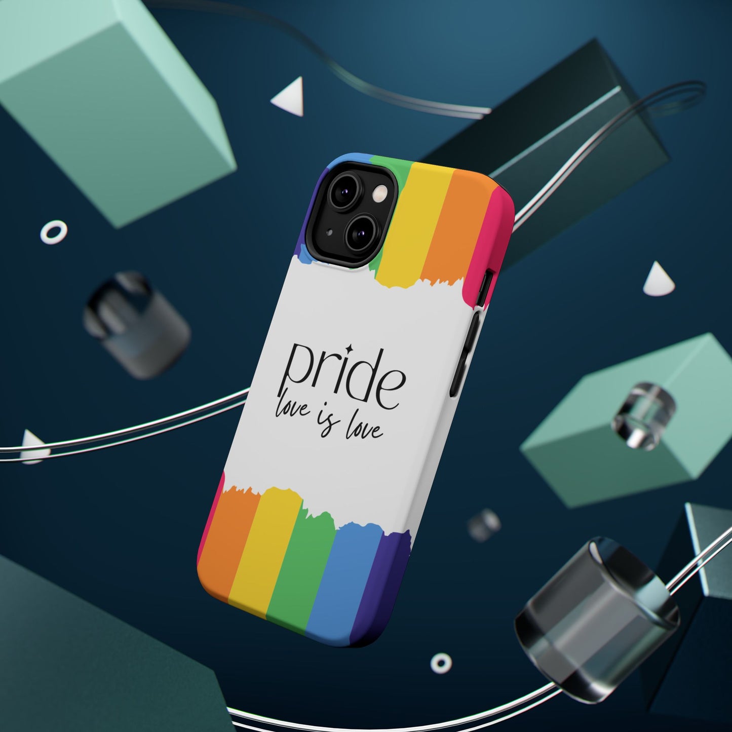 Pride - Love is Love, LGBTQ+, Rainbow Tough Phone Case