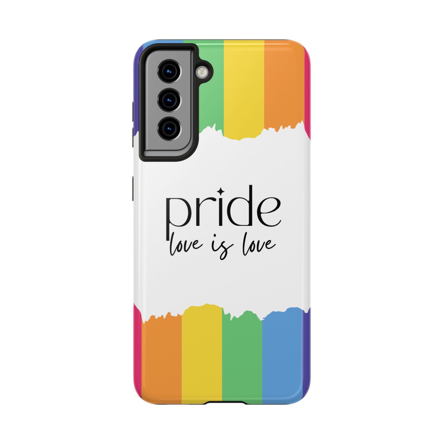 Pride - Love is Love, LGBTQ+, Rainbow Tough Phone Case