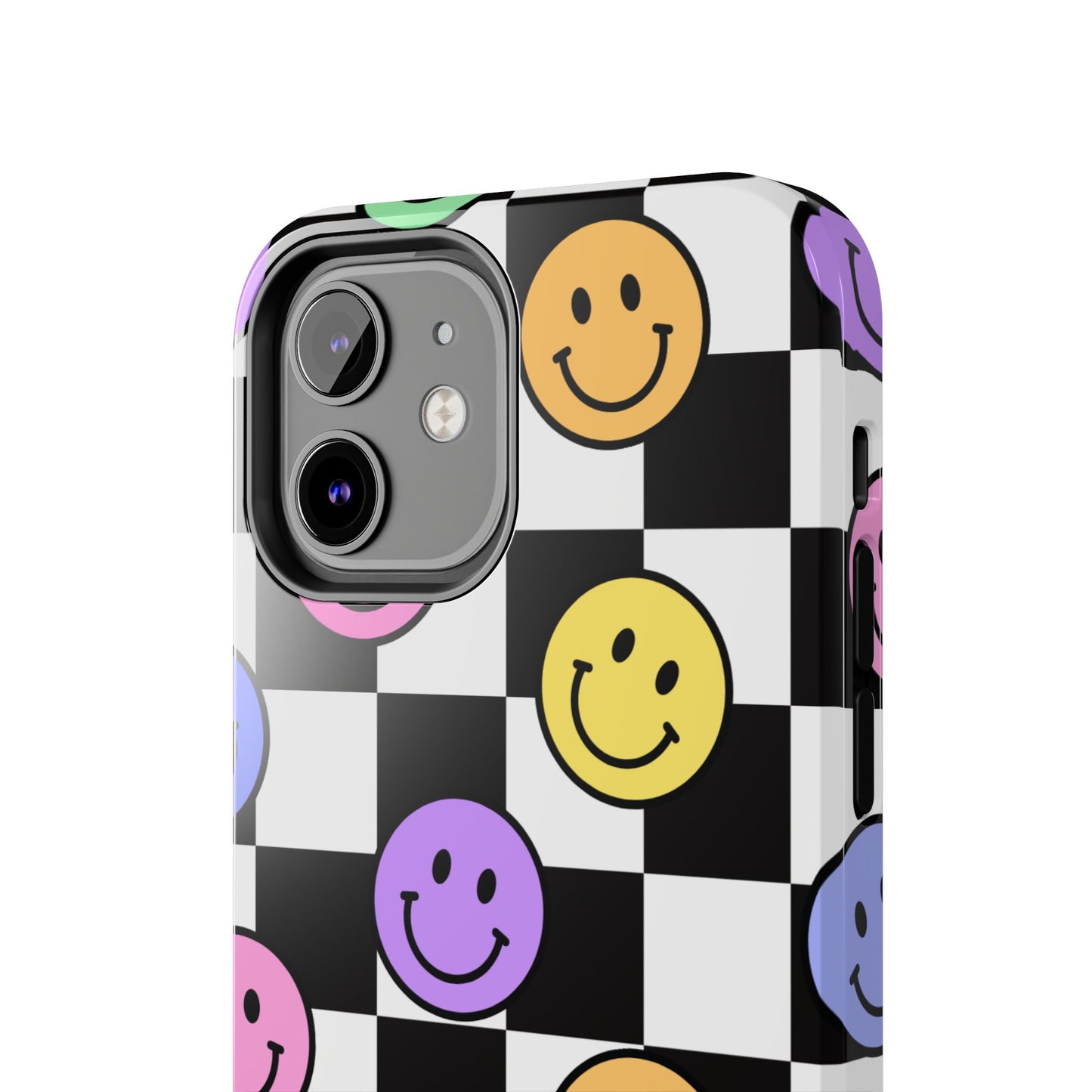 Colorful Smiley Face Phone Case, Durable Phone Cover, Fun Tech Accessories, Great for Gifts, Birthday, Holiday