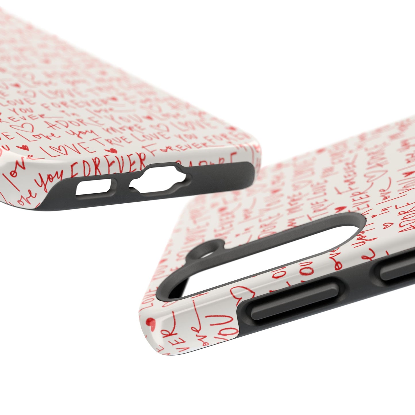 Love Hearts Tough Case for iPhone, Cute Heart Design, Adore You Case, True Love Protection