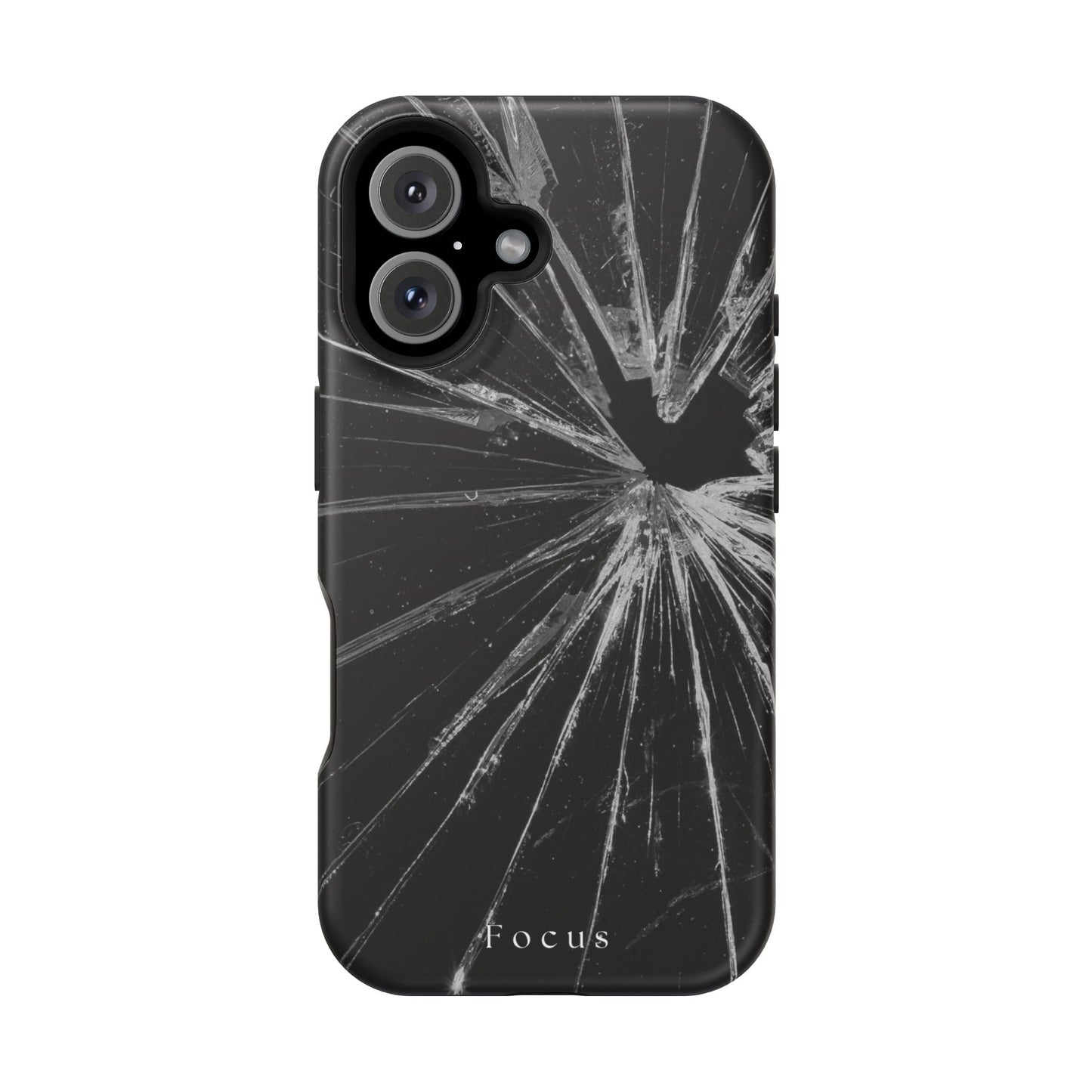 Durable Magnetic FOCUS Broken Glass Stylish Tough Case