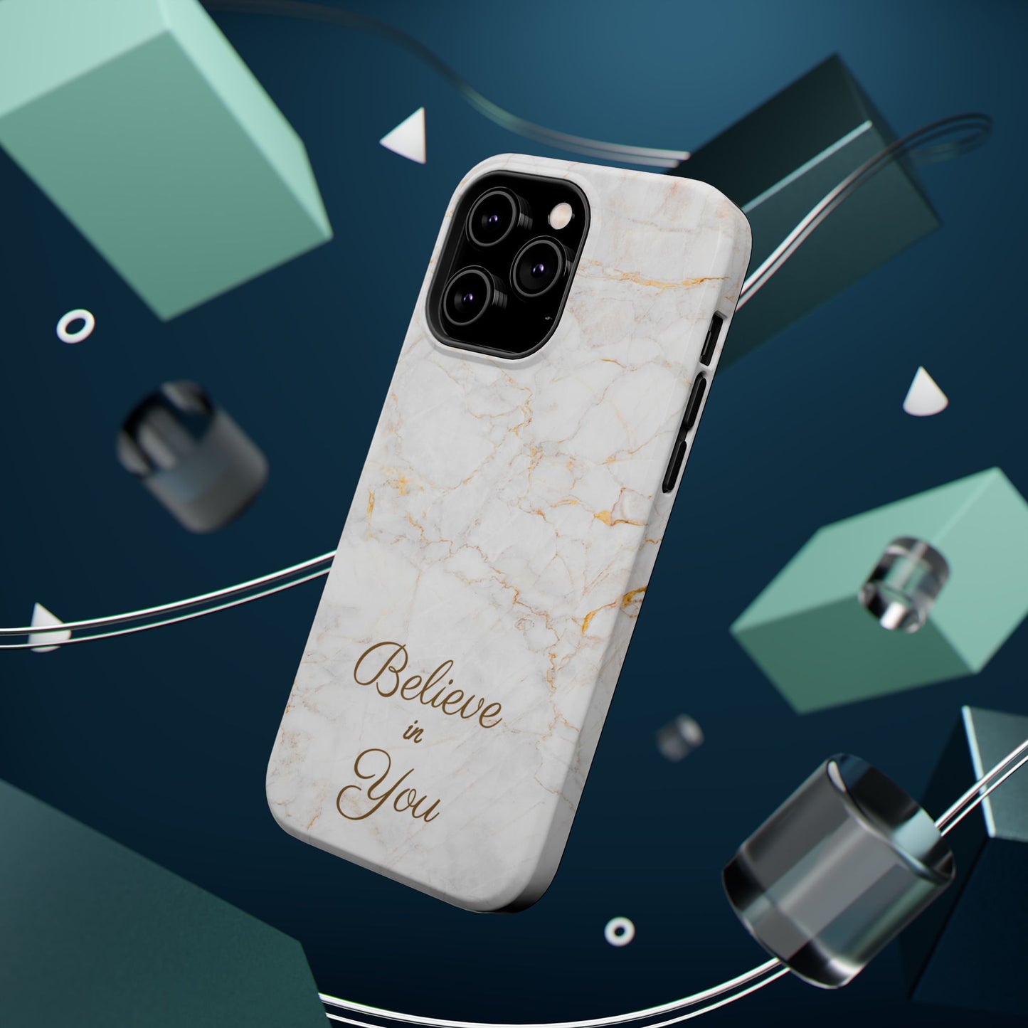 Elegant Motivational, Inspirational - Believe in You, Tough MAGNETIC Phone Case
