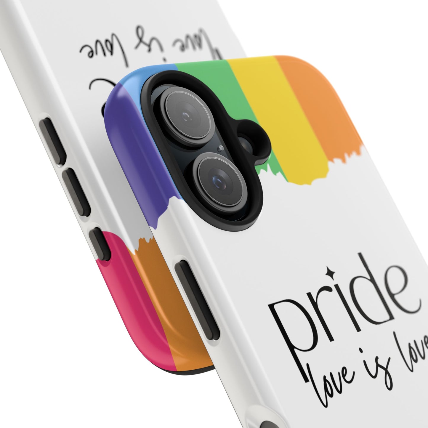 Pride - Love is Love, LGBTQ+, Rainbow Tough Phone Case