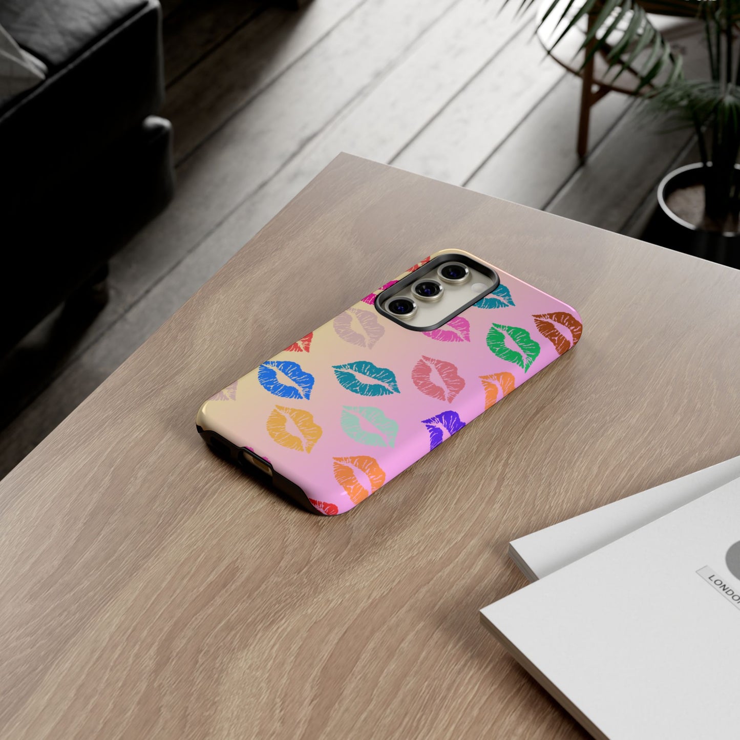 Kiss Print Tough Phone Cases Cute, Durable for Samsung