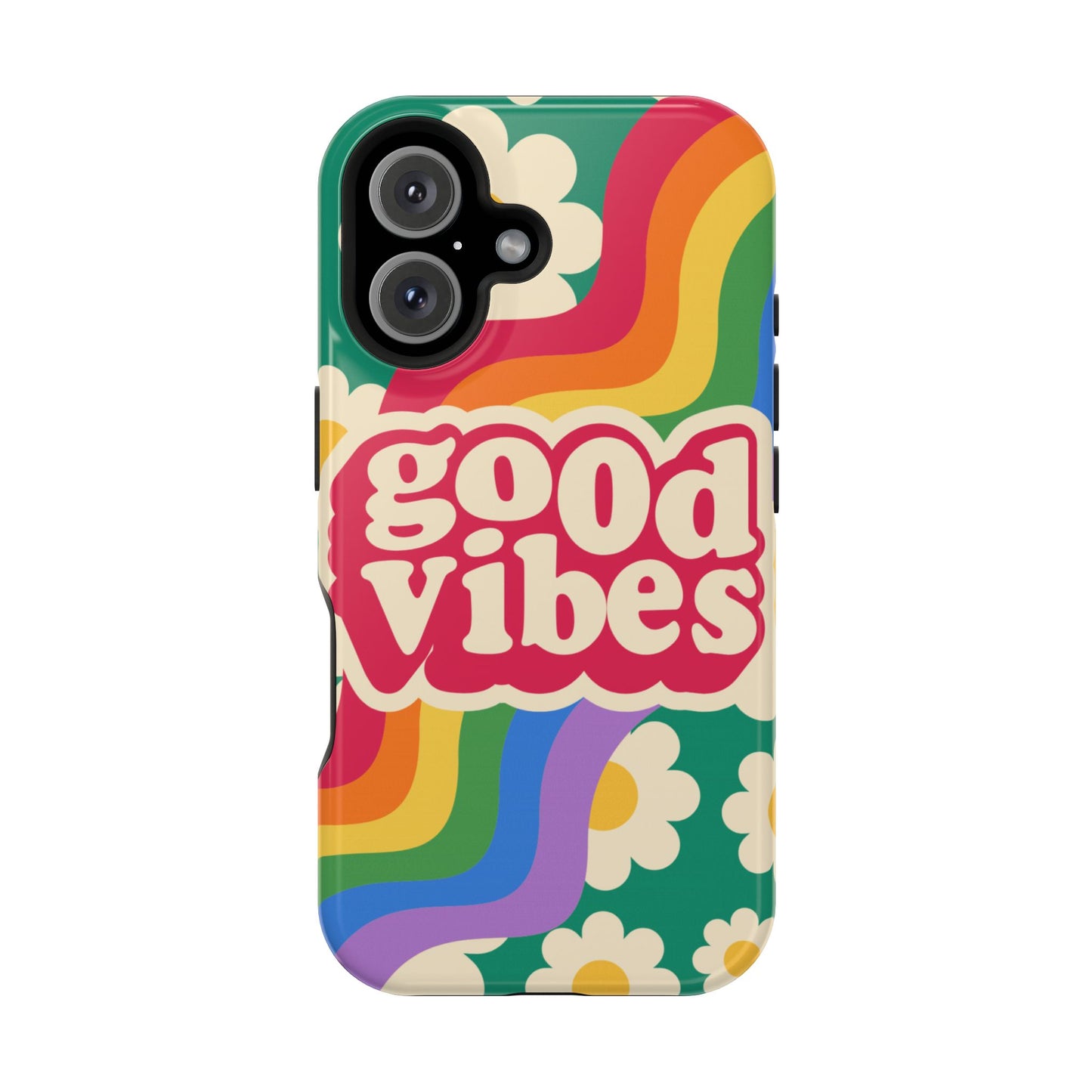 Good Vibes MAGNETIC Tough Phone Cases, Colorful, Cheerful Phone Protection, Gifts for Friends