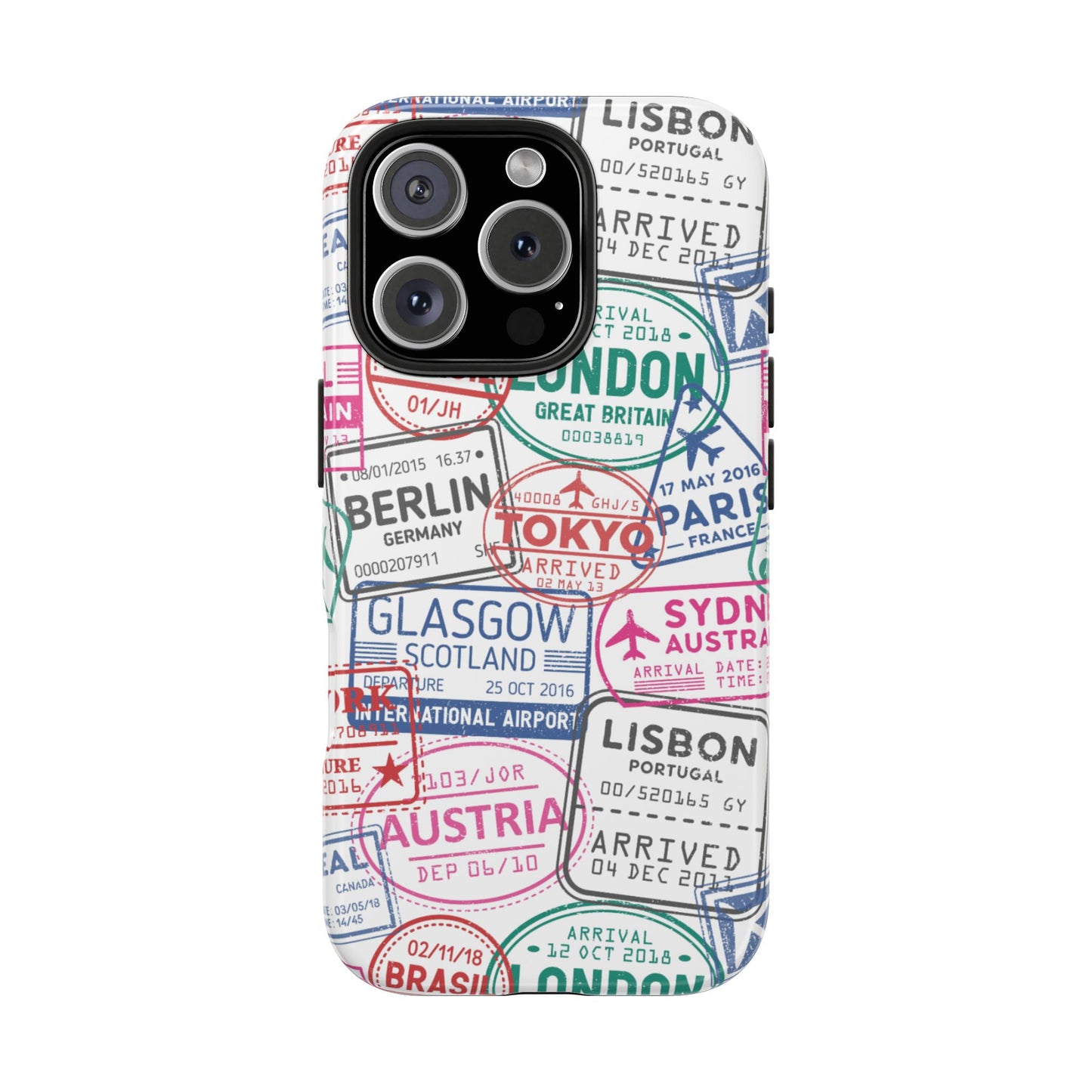 Travel-Inspired, Passport, Travelers, Adventure Stamp, Unique Phone Case