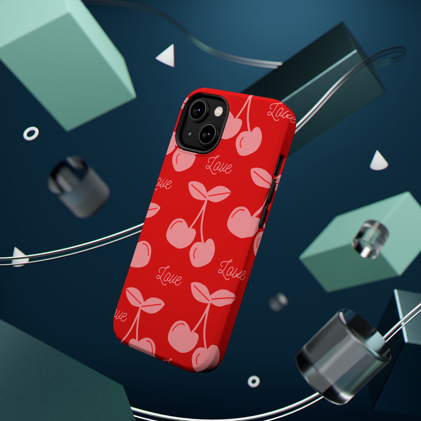 Cherry Love MAGNETIC Tough Cases, Cute Protection, Gift for Her, Valentine's Day