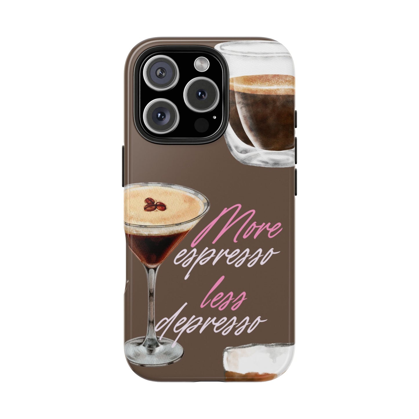 Stylish Coffee Phone Case, Espresso Lovers Gift, Cute Tough Case, Coffee Aesthetic, Phone Accessory for Baristas
