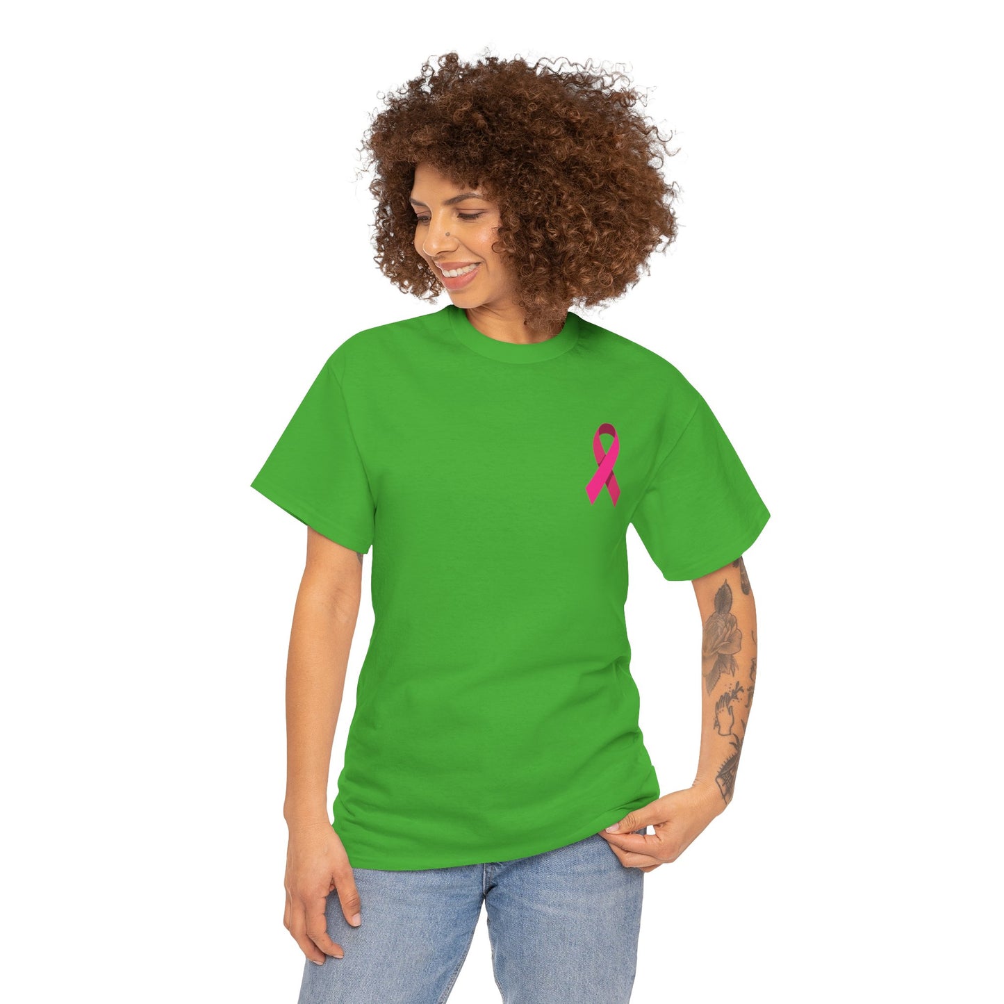 Breast Cancer Awareness Tee - "Give Cancer the Boot" Unisex Cotton Shirt